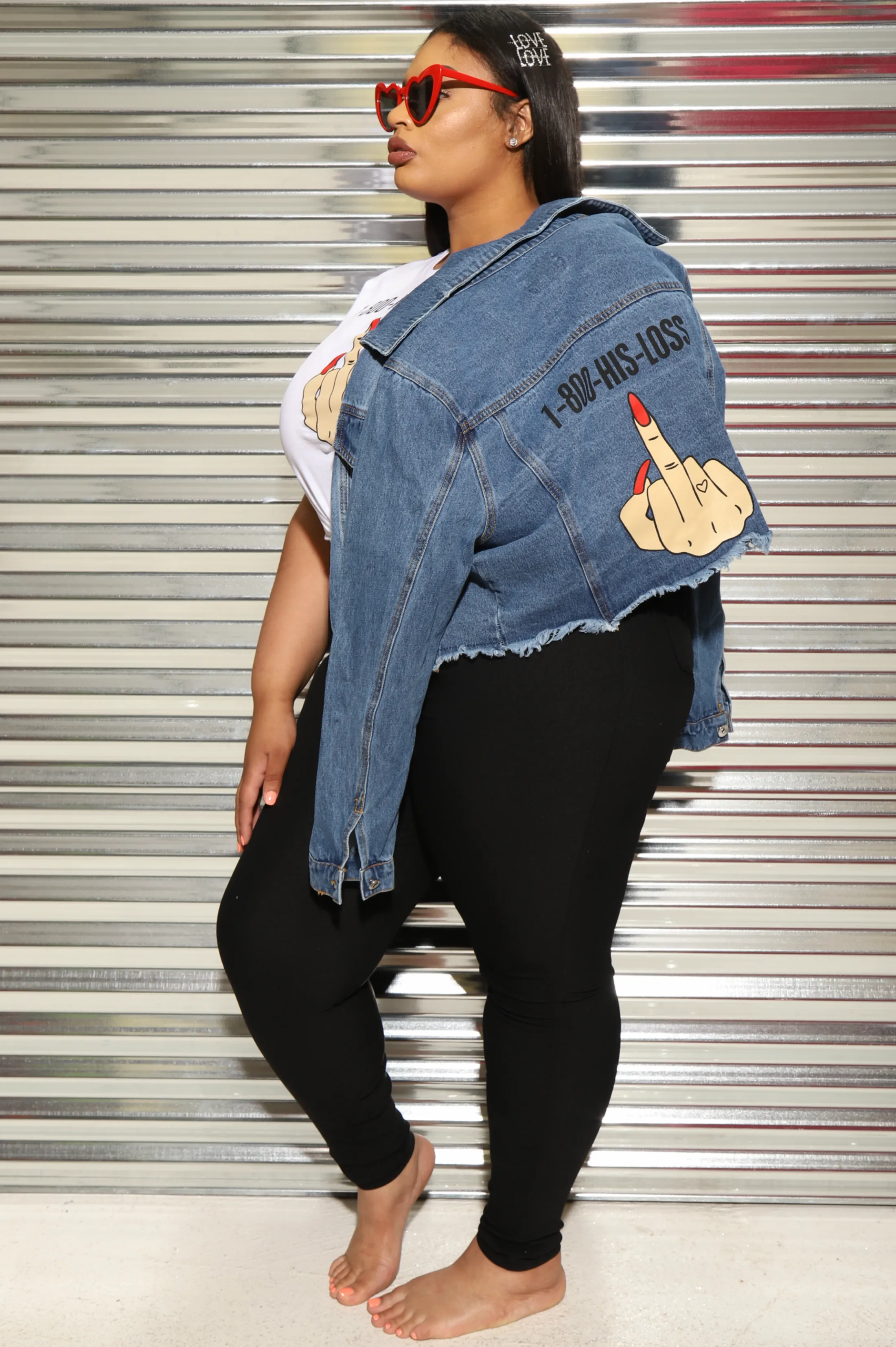 $5 Super Swank High Waist Stretchy Jeans - Black