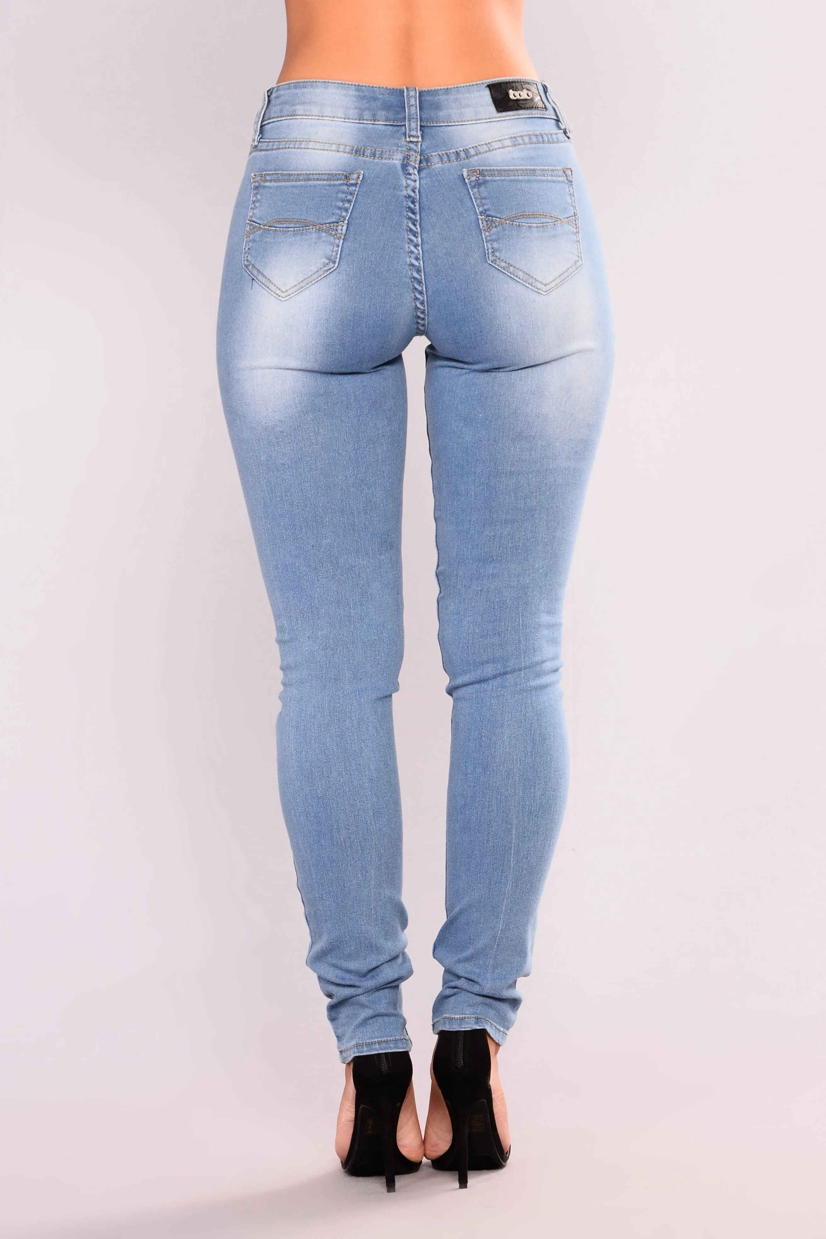 Angel Skinny Jeans - Light Blue Wash