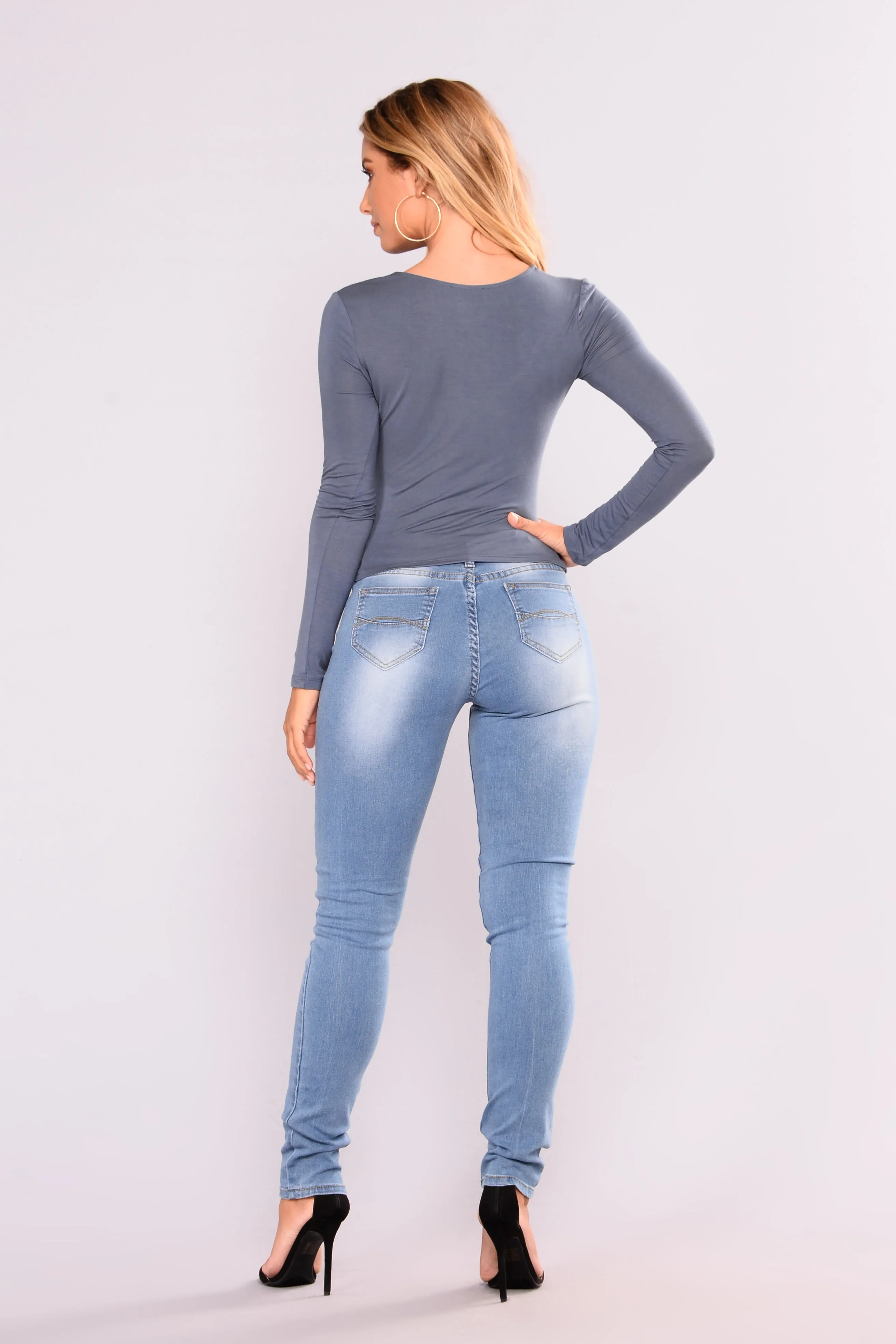 Angel Skinny Jeans - Light Blue Wash