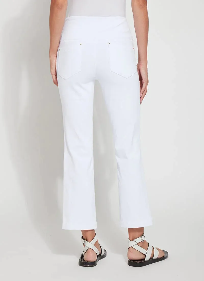 Ankle Baby Bootcut Denim - White