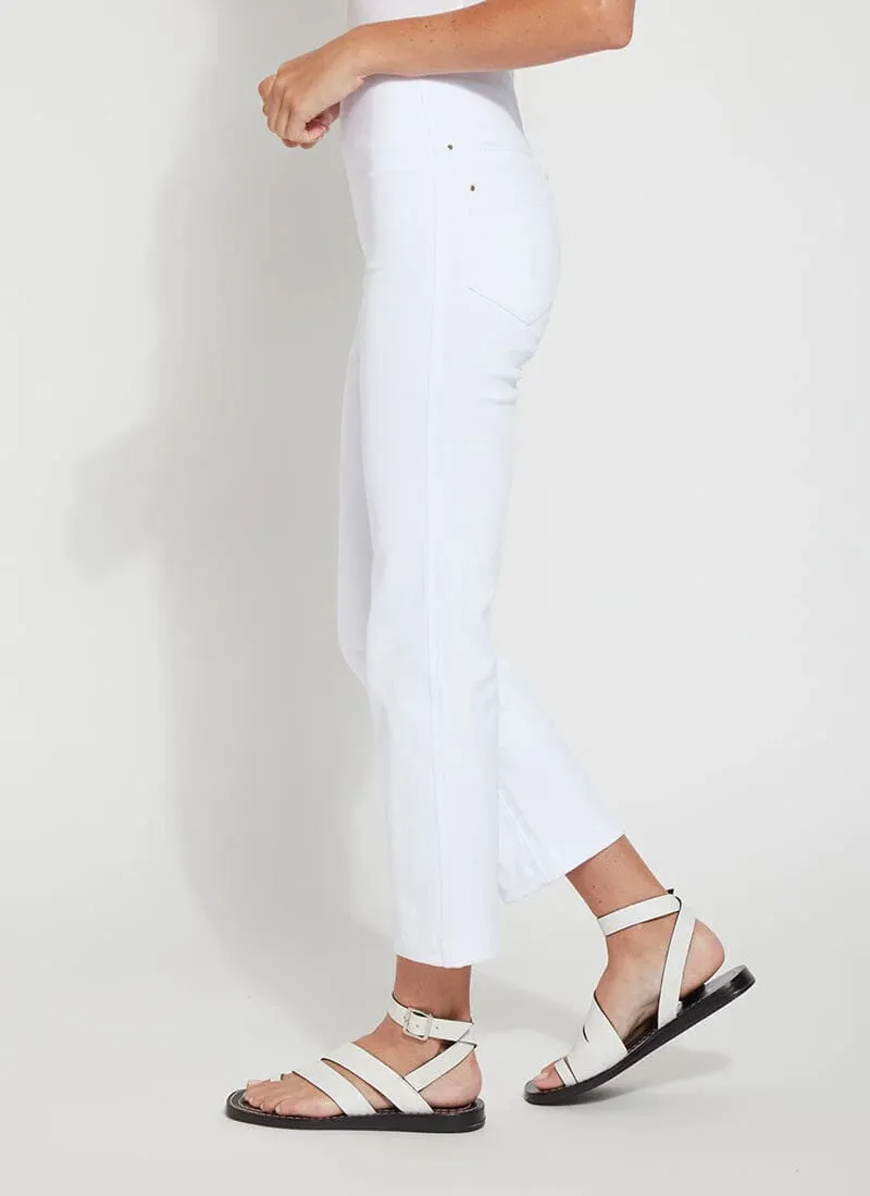 Ankle Baby Bootcut Denim - White