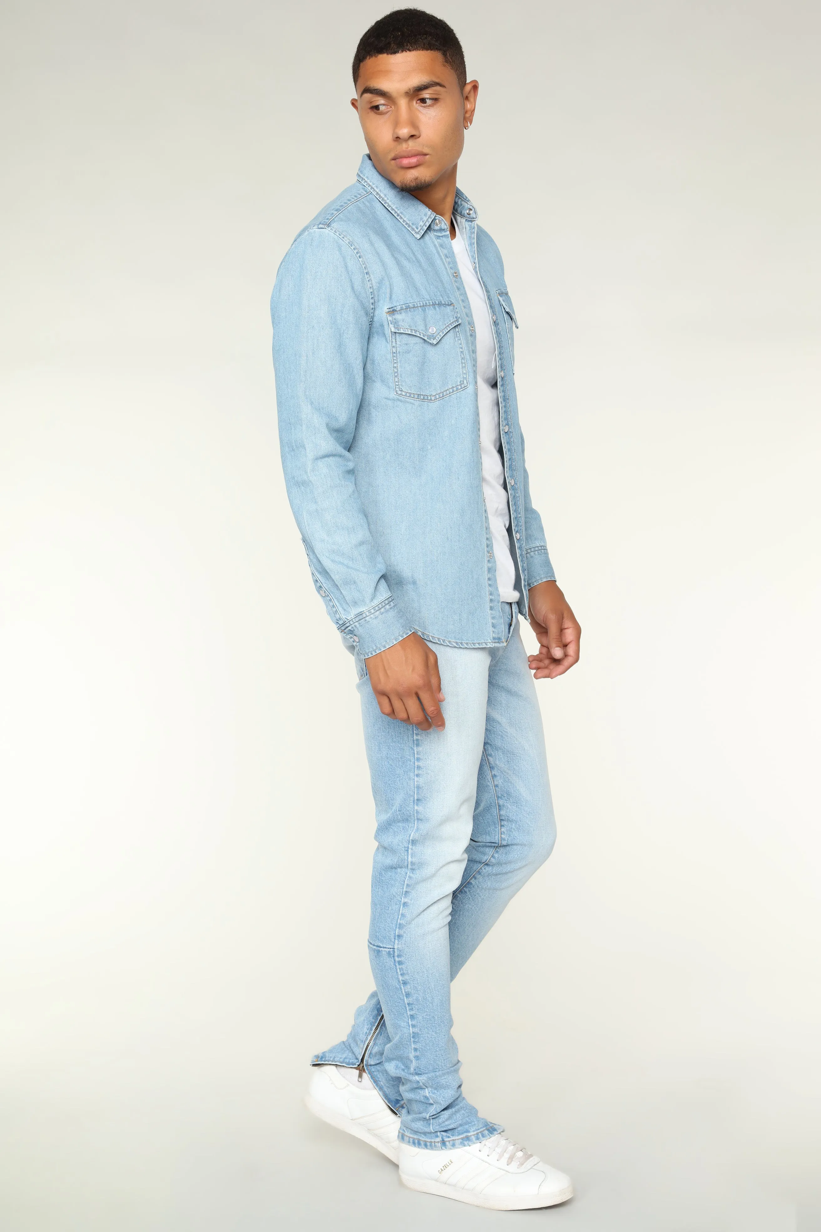 Arche Skinny Jeans - Light Blue Wash
