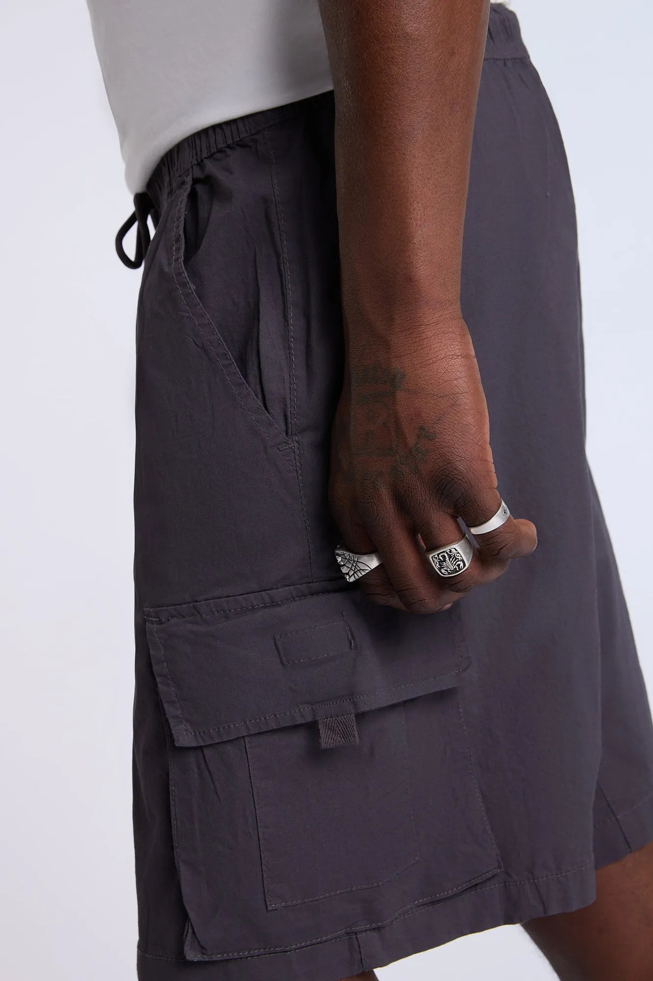 Arsenic Mens 9" Poplin Cargo Shorts