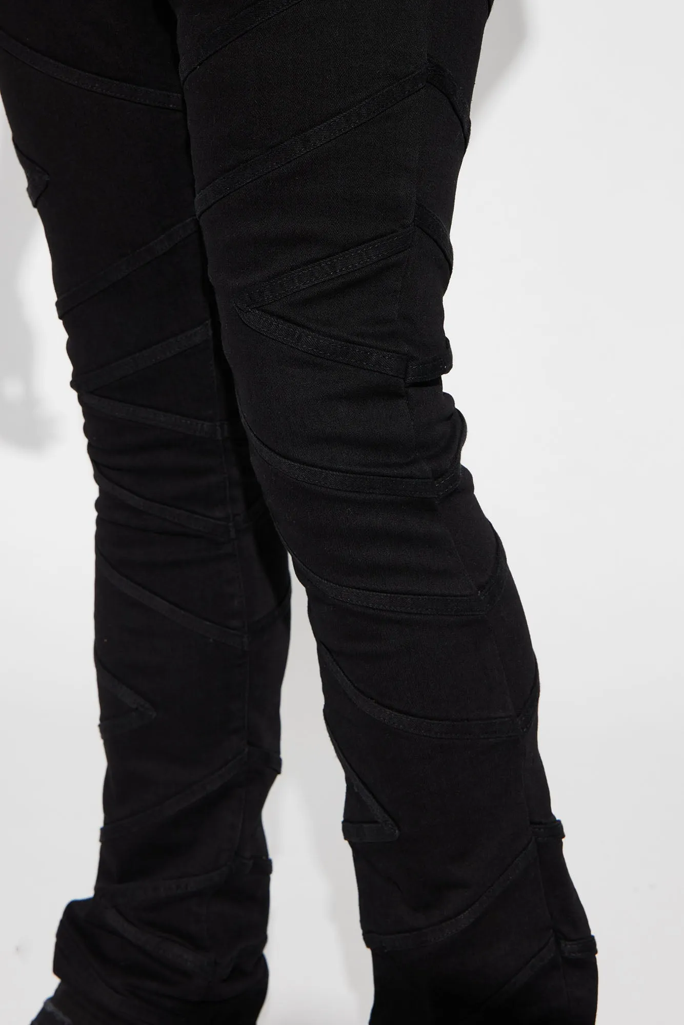 Be Chill Stacked Skinny Flare Jeans - Black