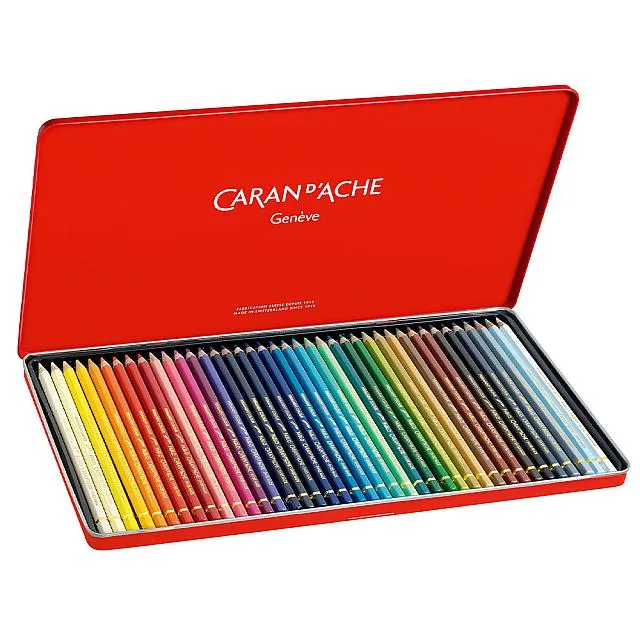 Caran d'Ache Pablo Artists Permanent Colour Pencil Assorted Tin of 40