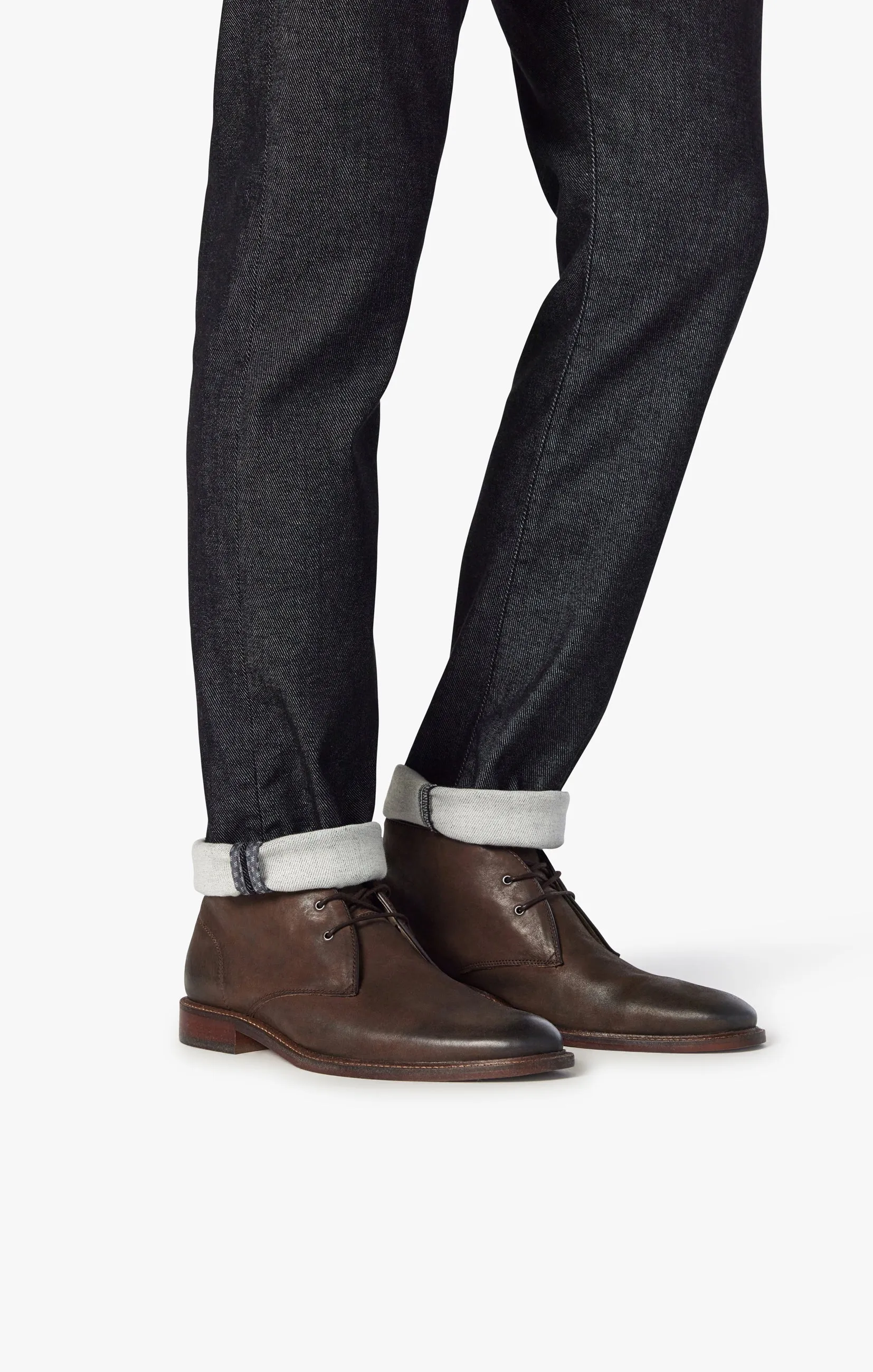 Courage Straight Leg Jeans In Smoke Structure