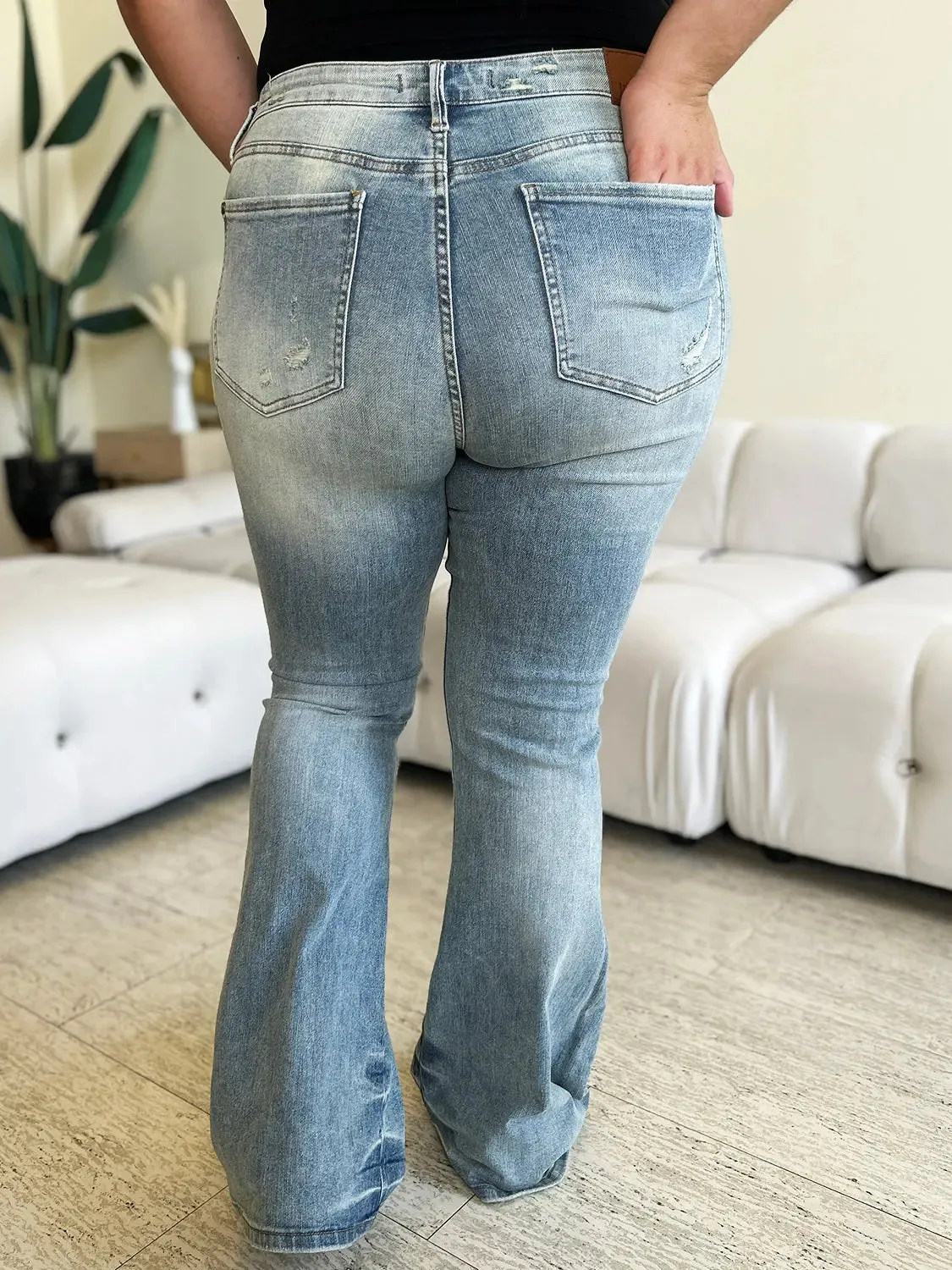Demeter Judy Blue Size Inclusive High Waist Flare Jeans