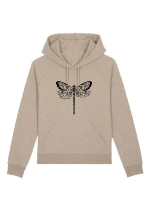 Dragonfly Print Yoga Hoodie