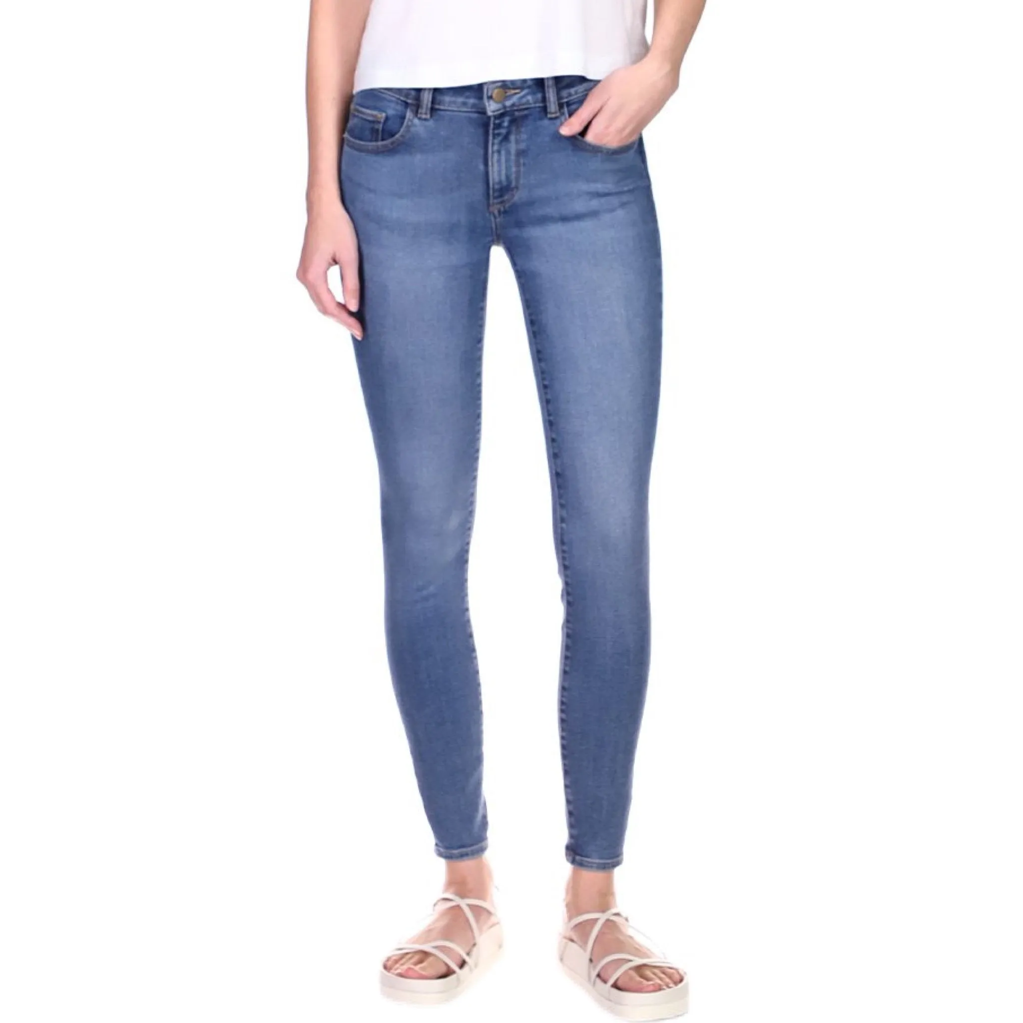 Emma Low Rise Instasculpt Skinny - Azure.