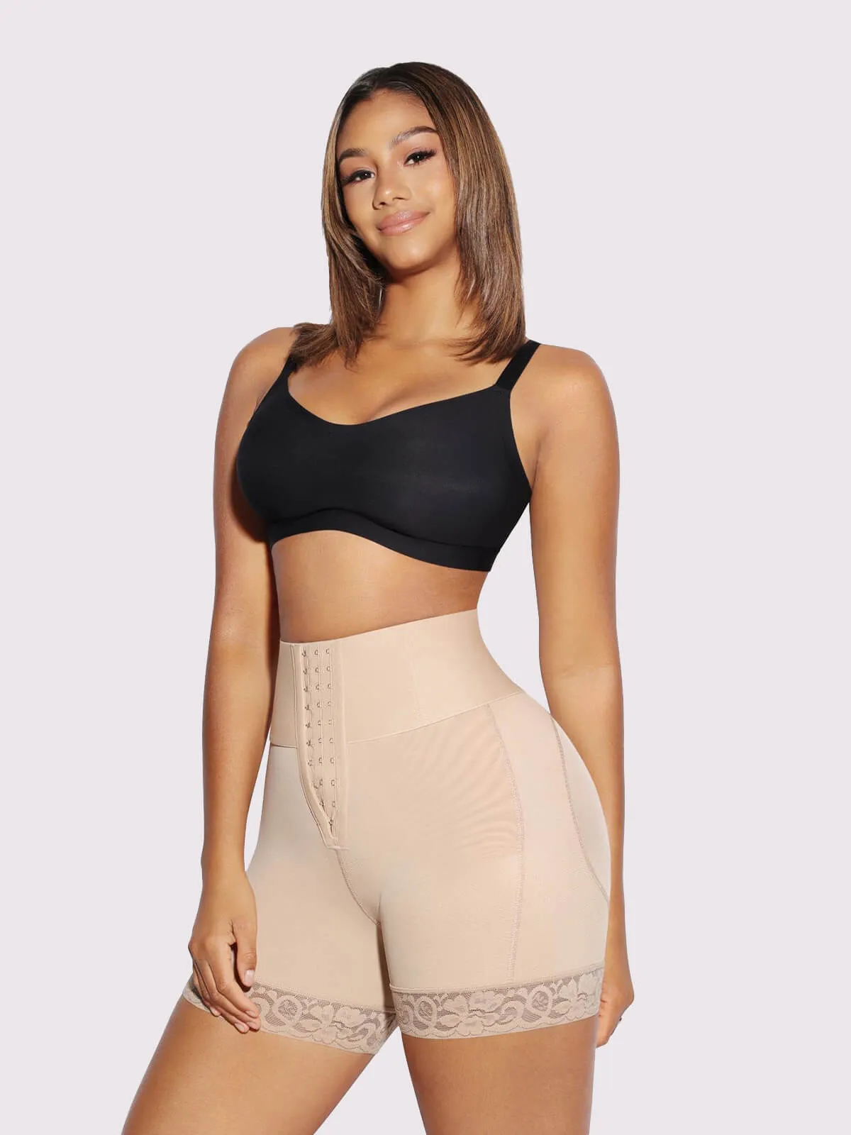 Feelingirl High Waisted Tummy Control Butt Lifter Shorts