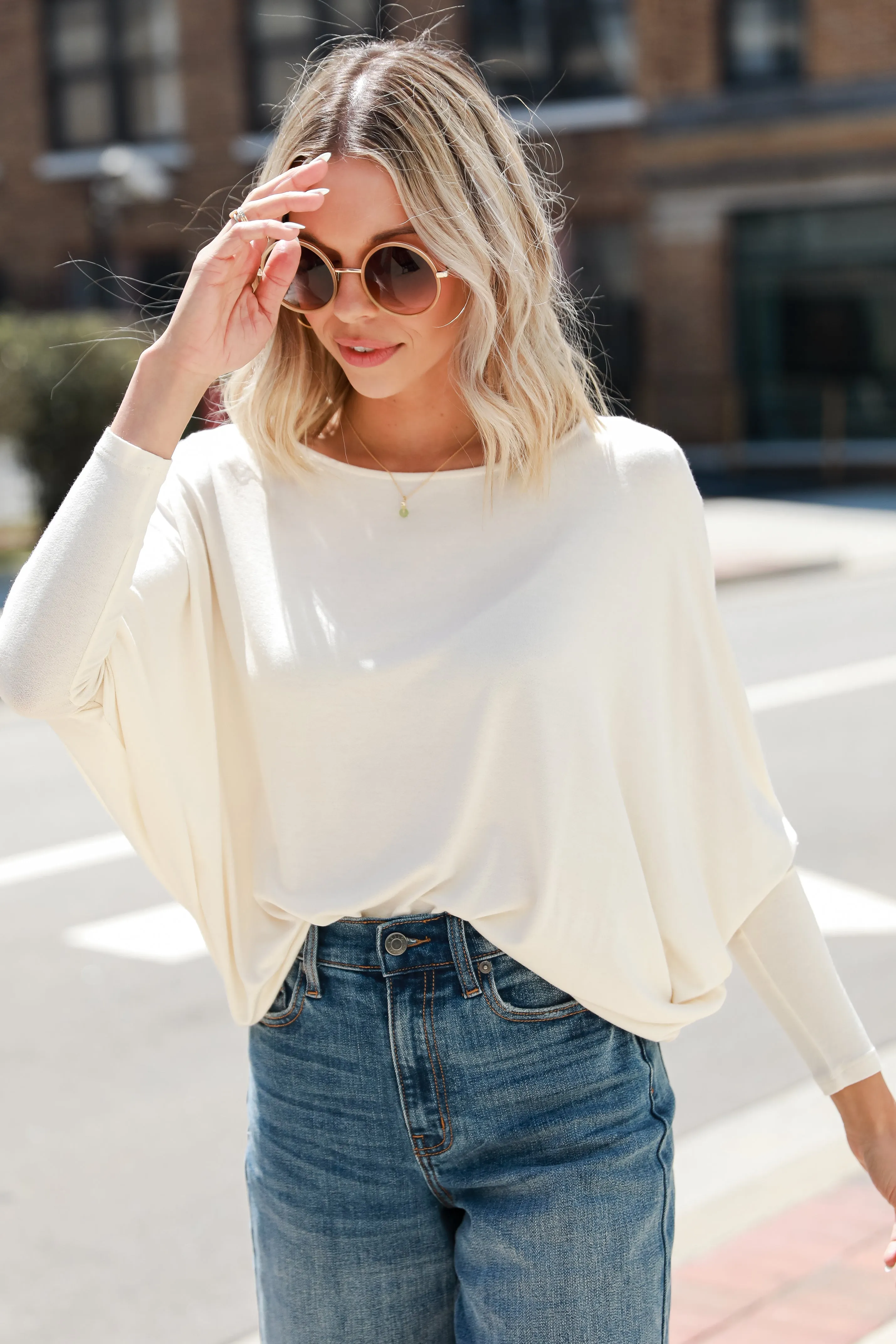 FINAL SALE - Dash Of Charm Oversized Top