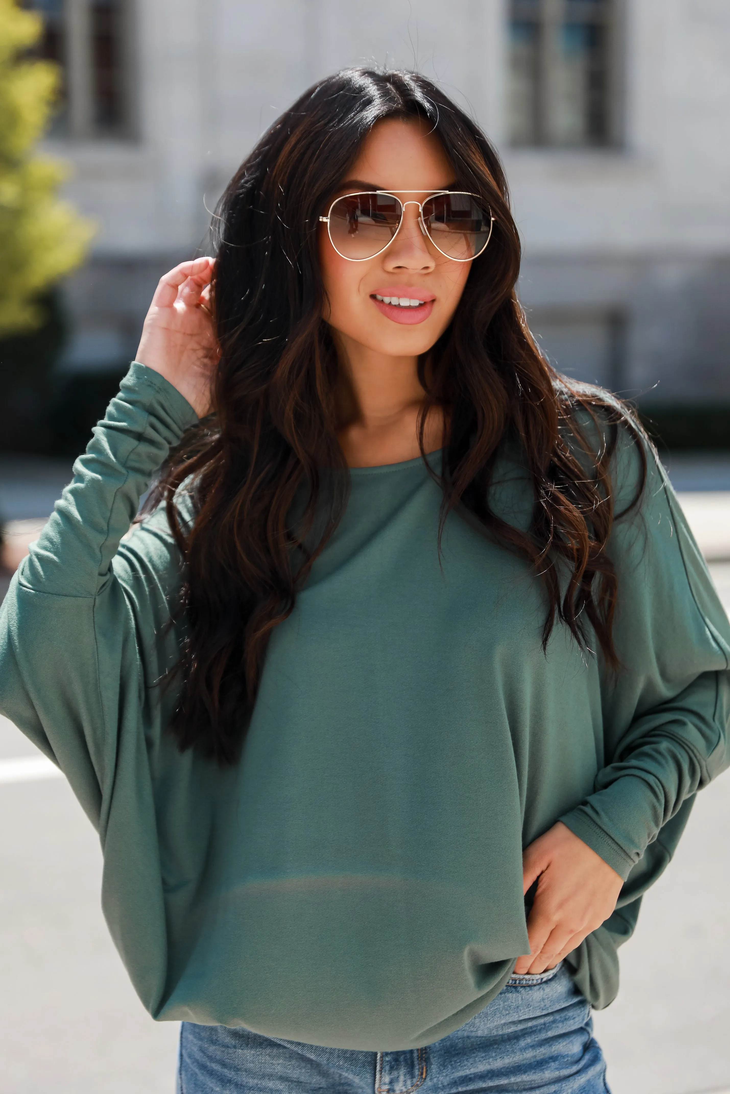 FINAL SALE - Dash Of Charm Oversized Top