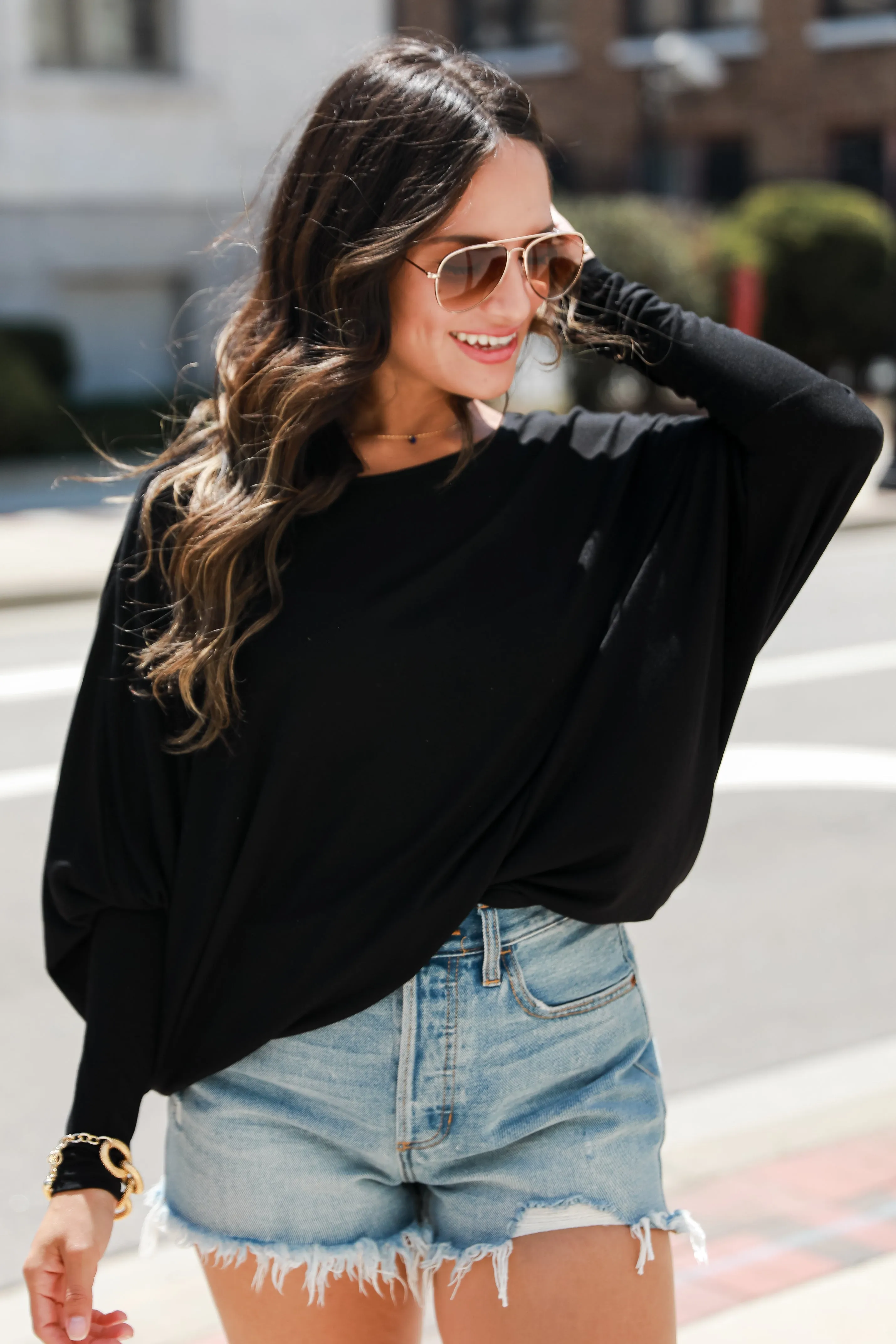FINAL SALE - Dash Of Charm Oversized Top