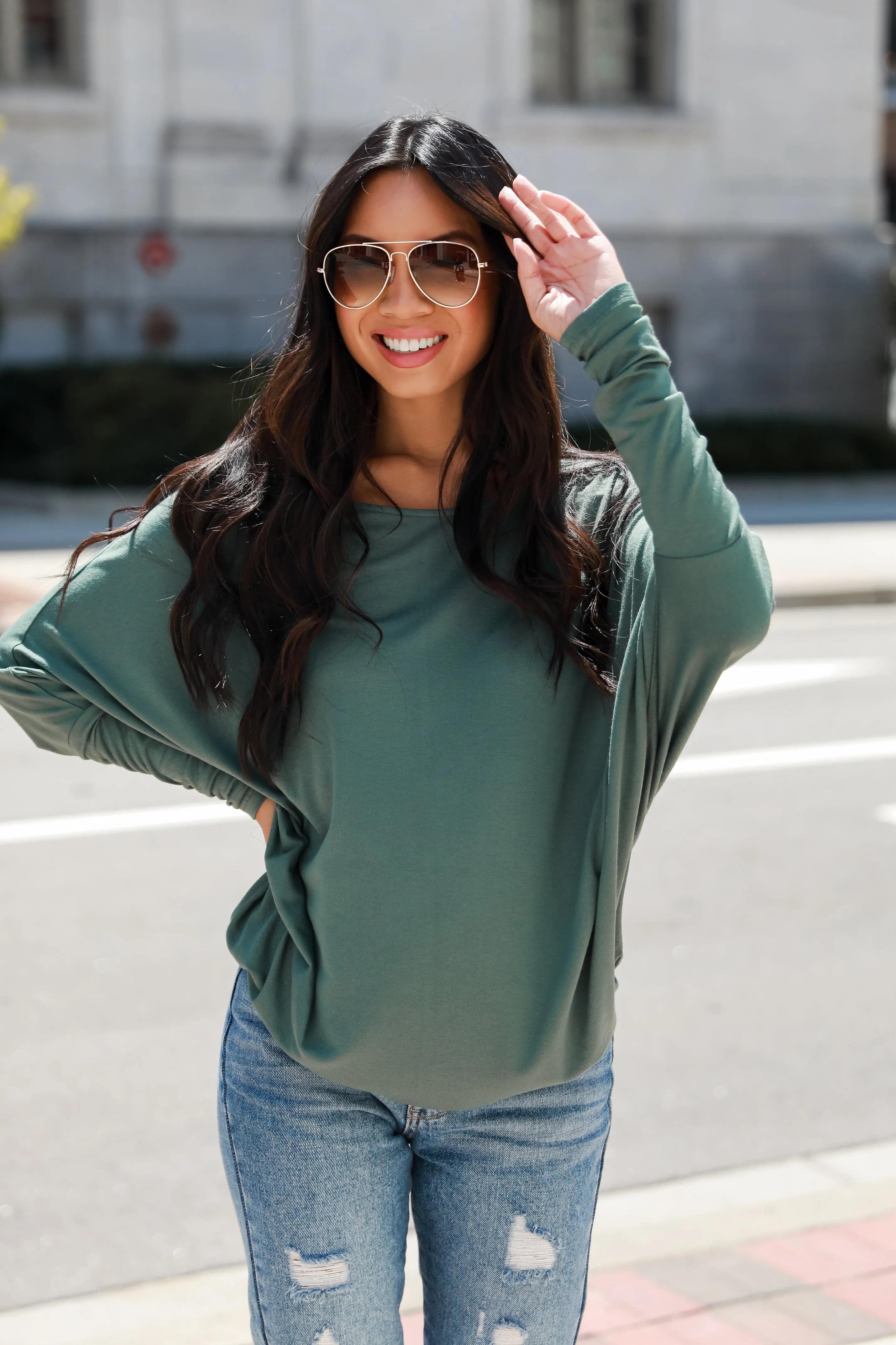 FINAL SALE - Dash Of Charm Oversized Top