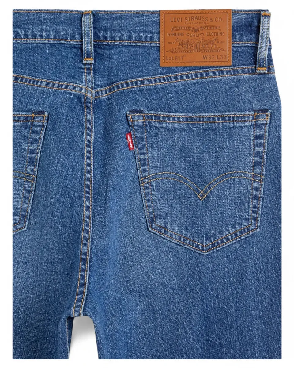 Jeans Levi's 511™ Slim Dark Indigo Worn In - Blu