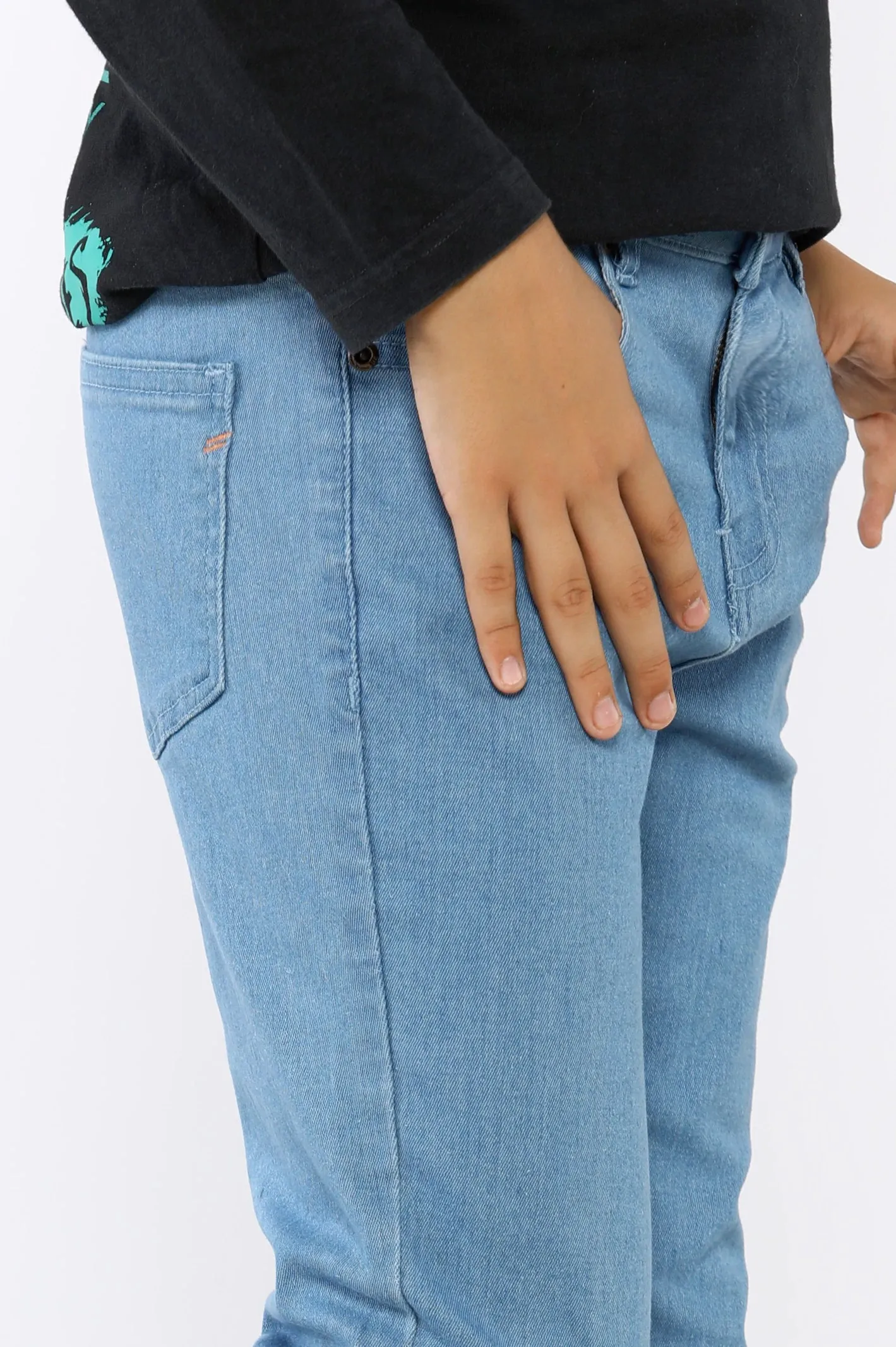 Light Blue Denim Jeans For Boys