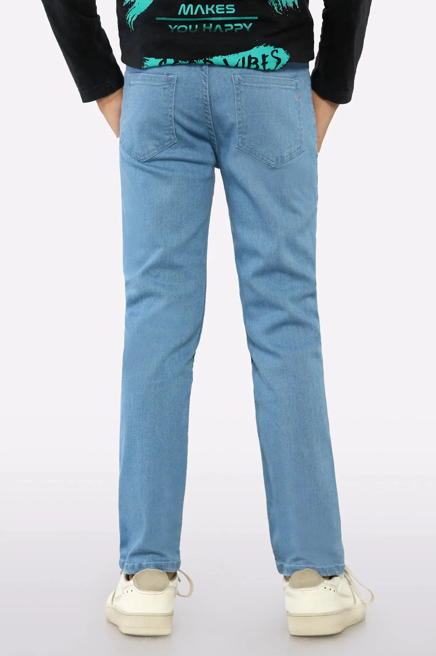 Light Blue Denim Jeans For Boys