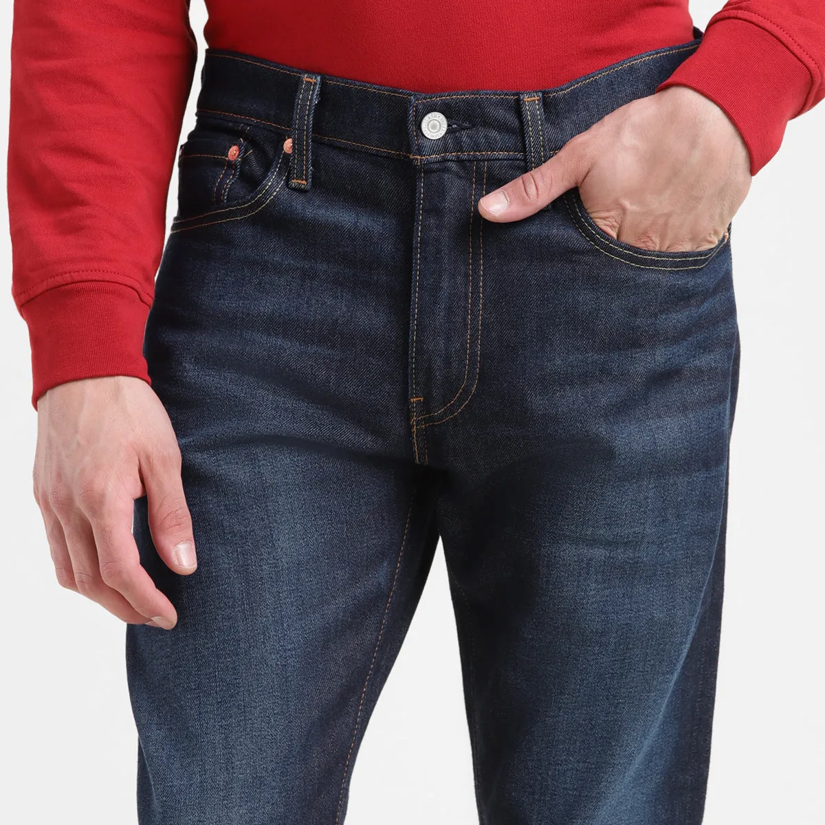 Men's 512 Dark Indigo Slim Tapered Fit Mid Rise Jeans