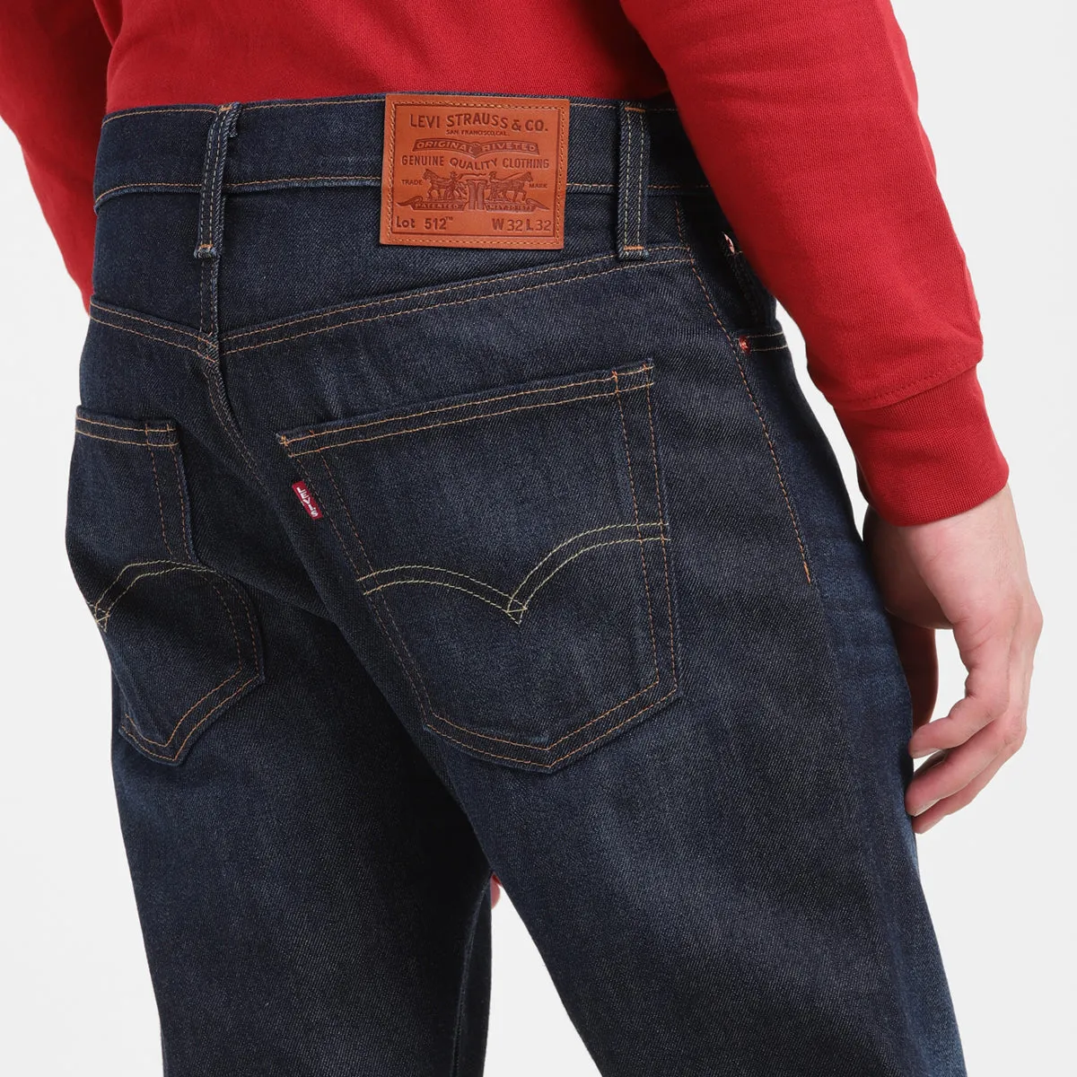 Men's 512 Dark Indigo Slim Tapered Fit Mid Rise Jeans
