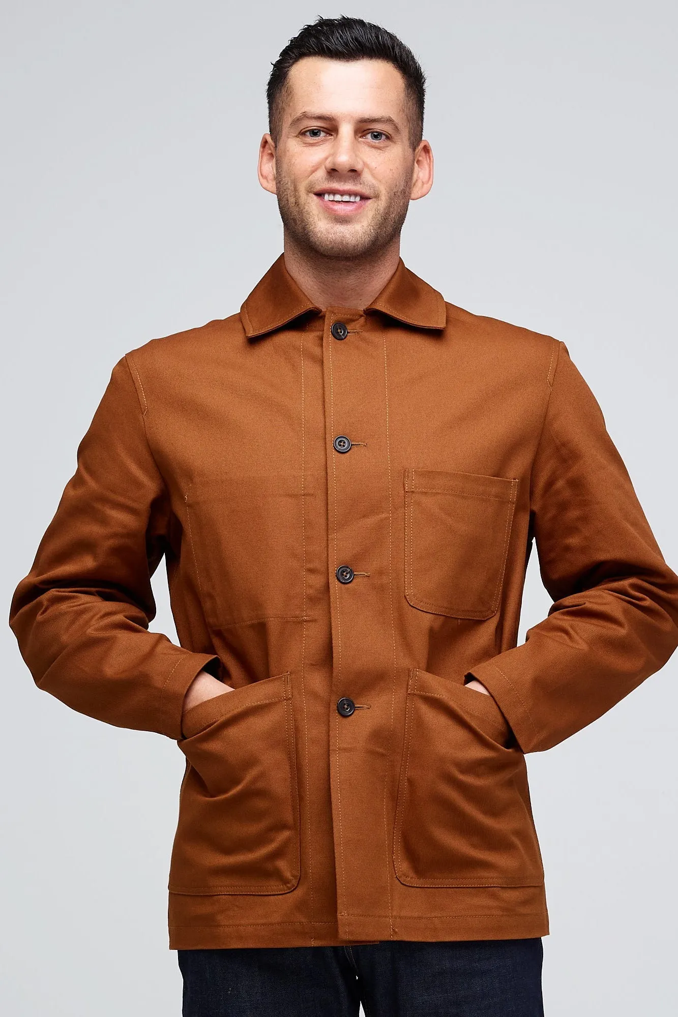 Men's Chore Jacket - Dark Tan