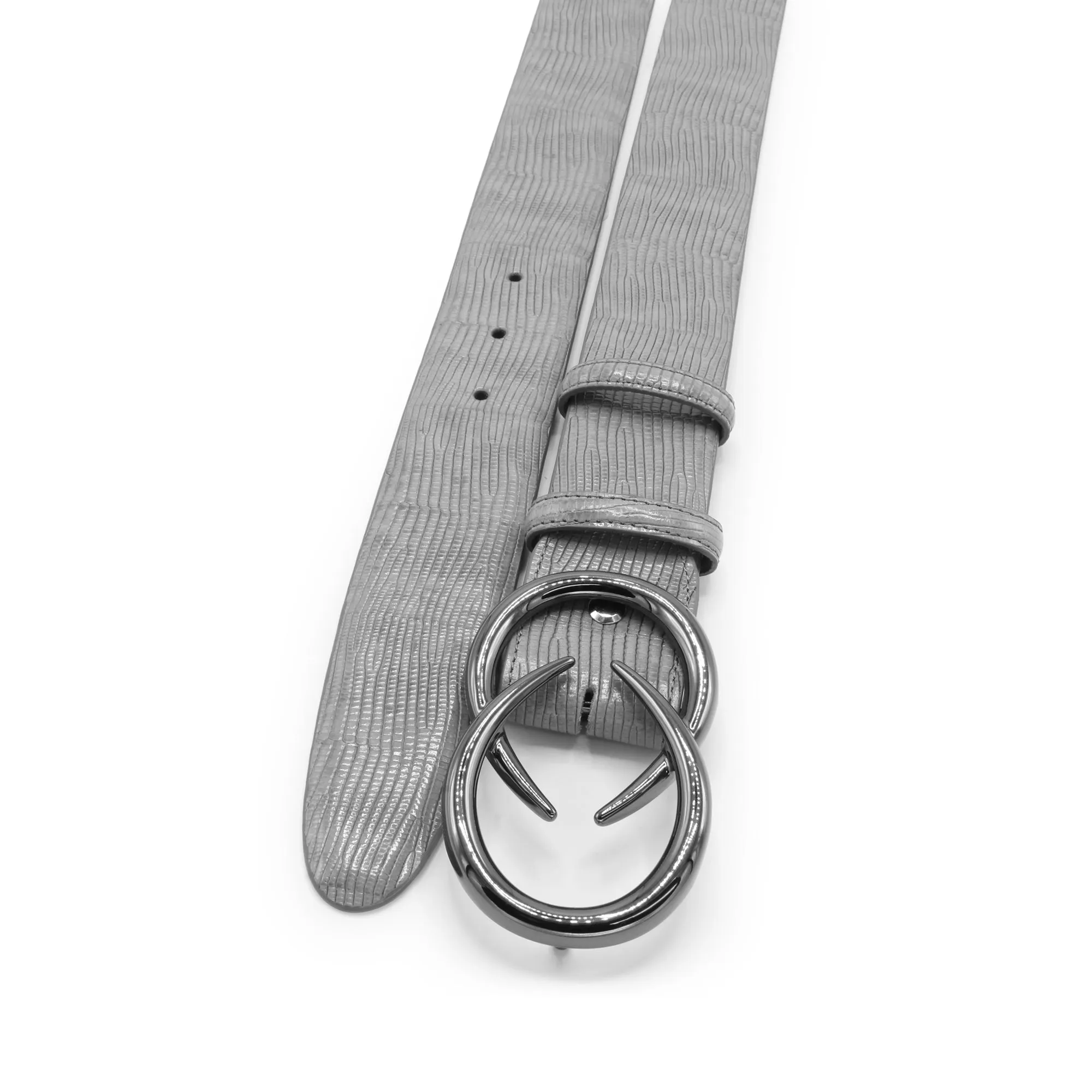 Mid Grey Lucertola Interlock Belt