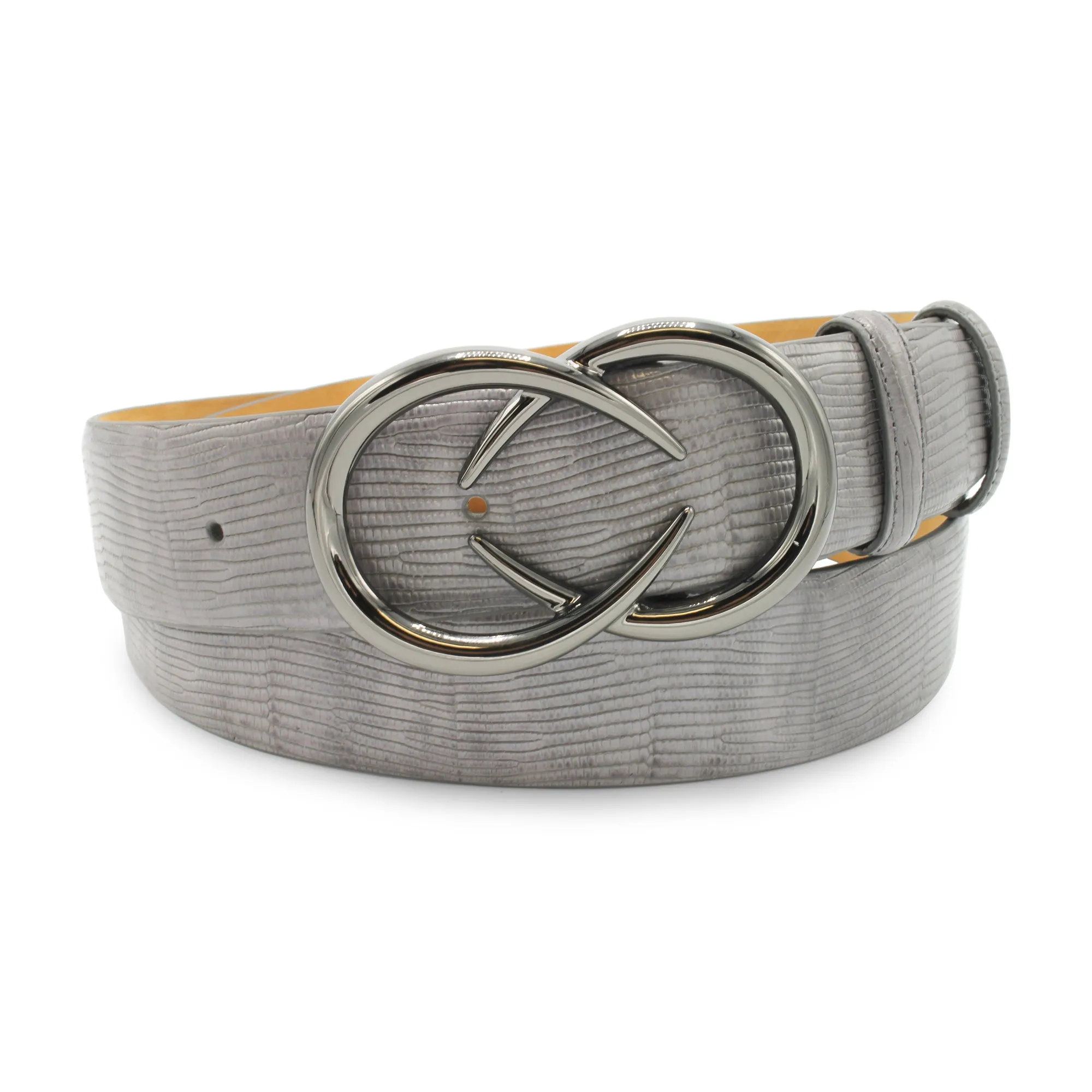 Mid Grey Lucertola Interlock Belt