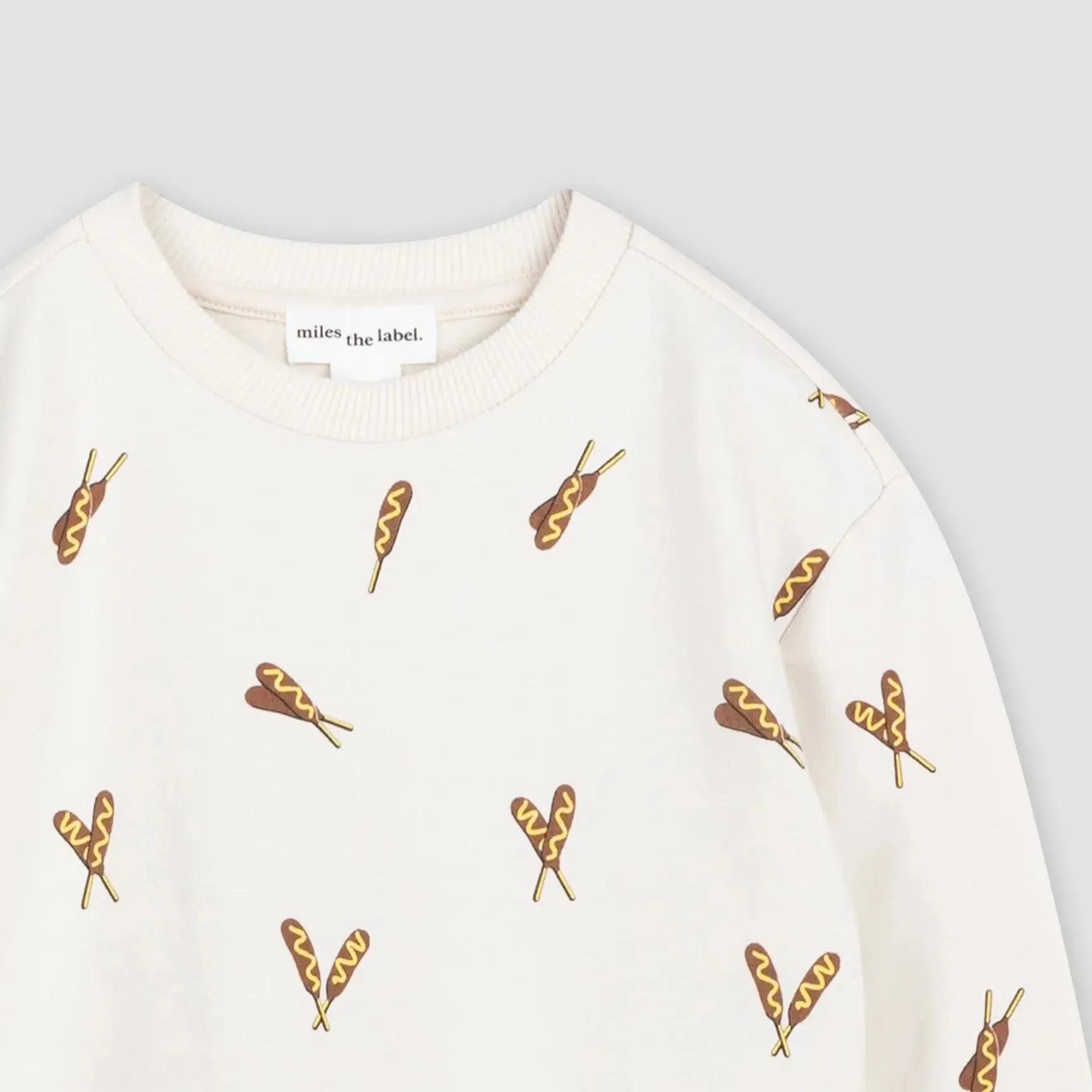 Miles - Organic Sweatshirt - Corn Dogs