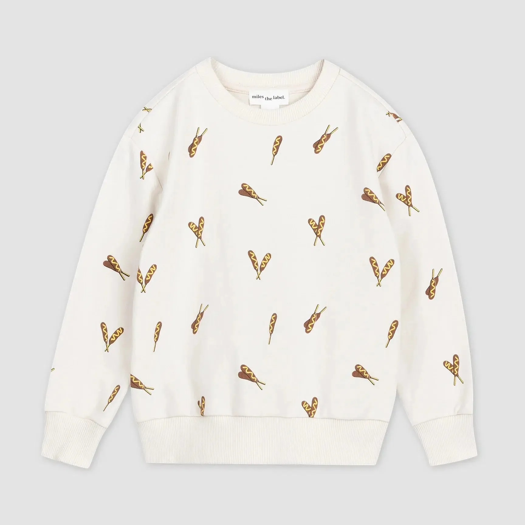 Miles - Organic Sweatshirt - Corn Dogs