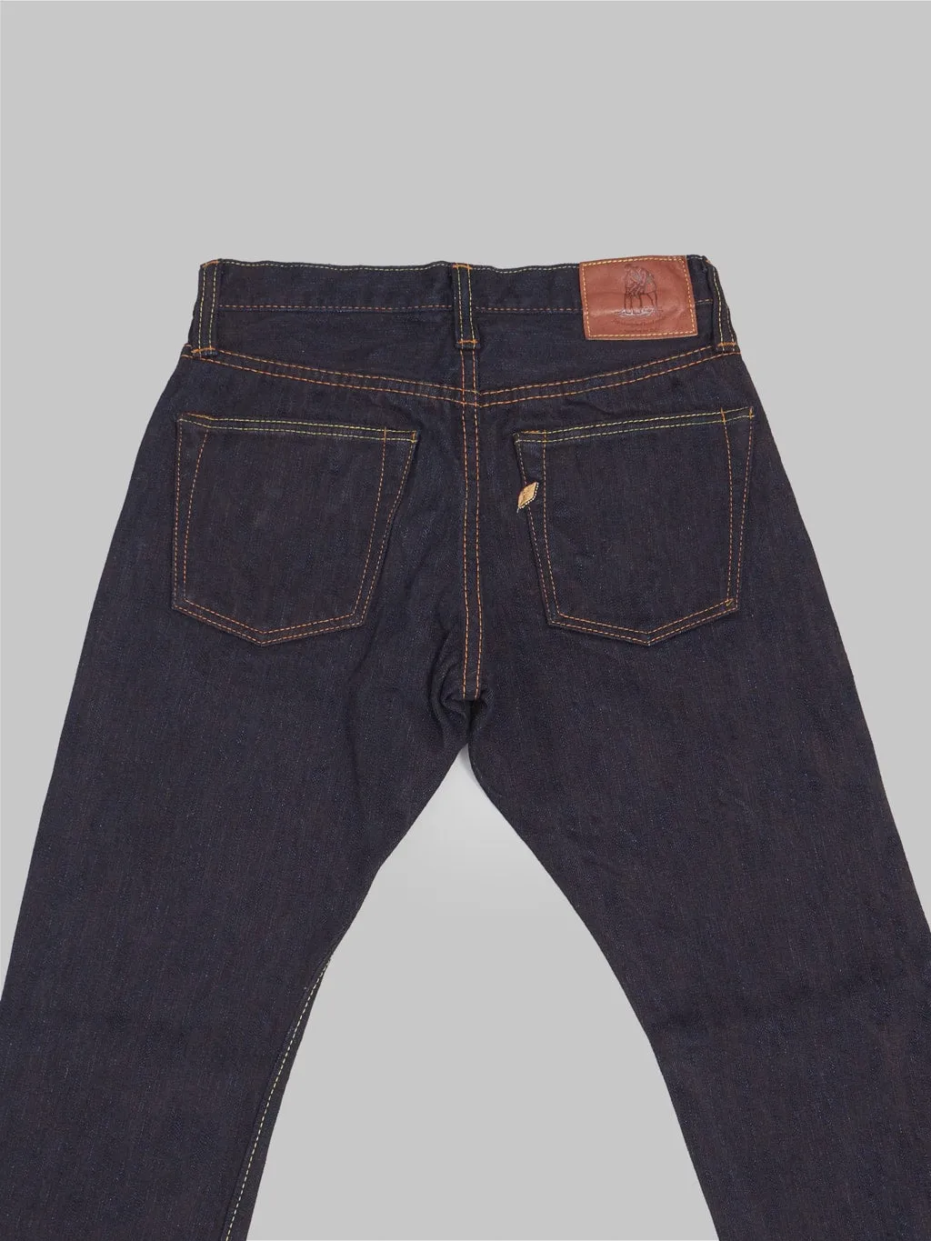 Pure Blue Japan PER-EX-013-ID "Indigo x Persimmon Extra Slub" 15oz Slim Tapered Jeans