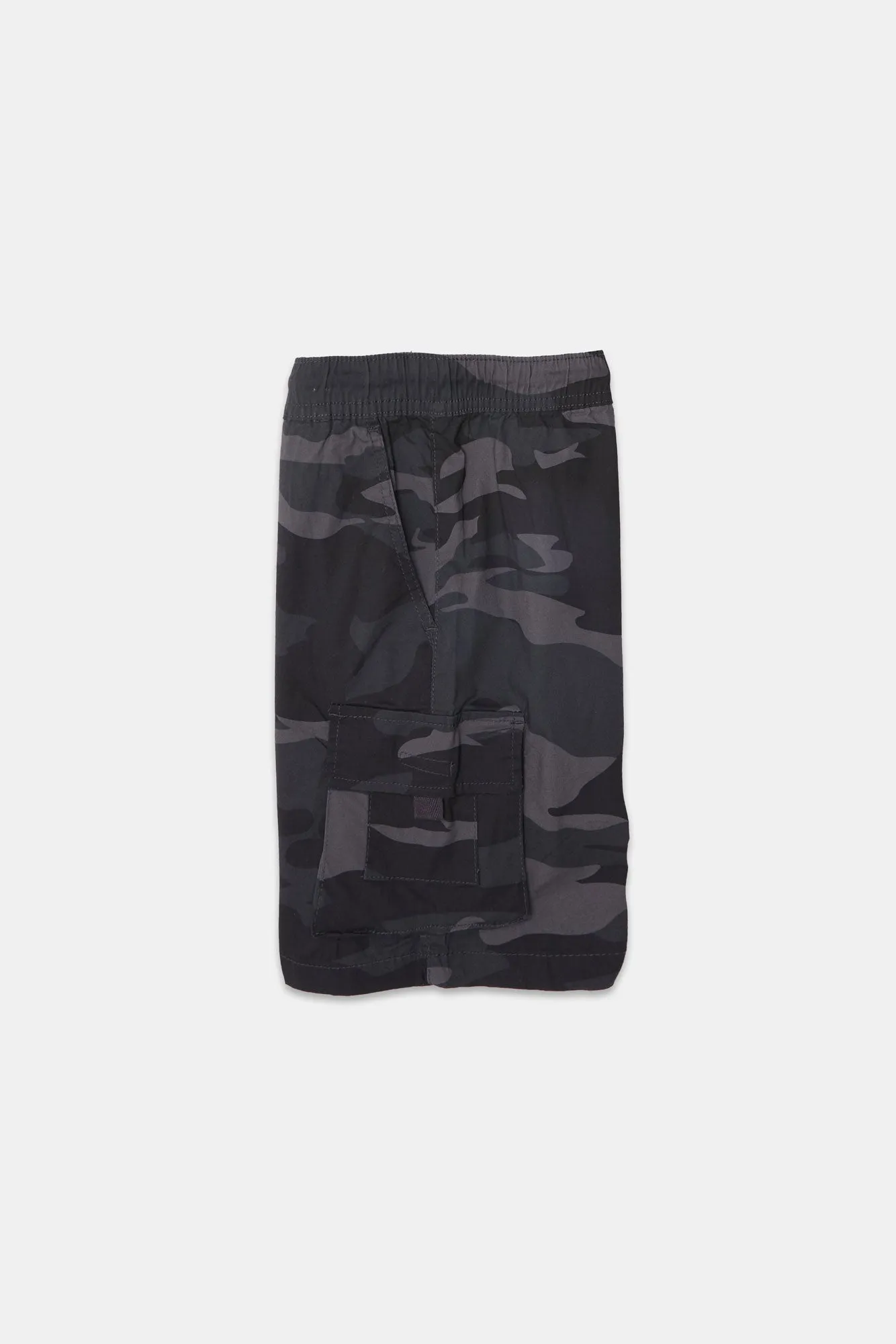 Short cargo en popeline 9" Arsenic junior