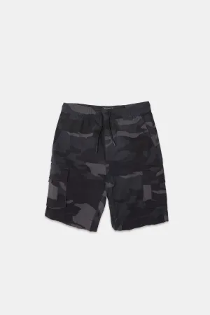 Short cargo en popeline 9" Arsenic junior