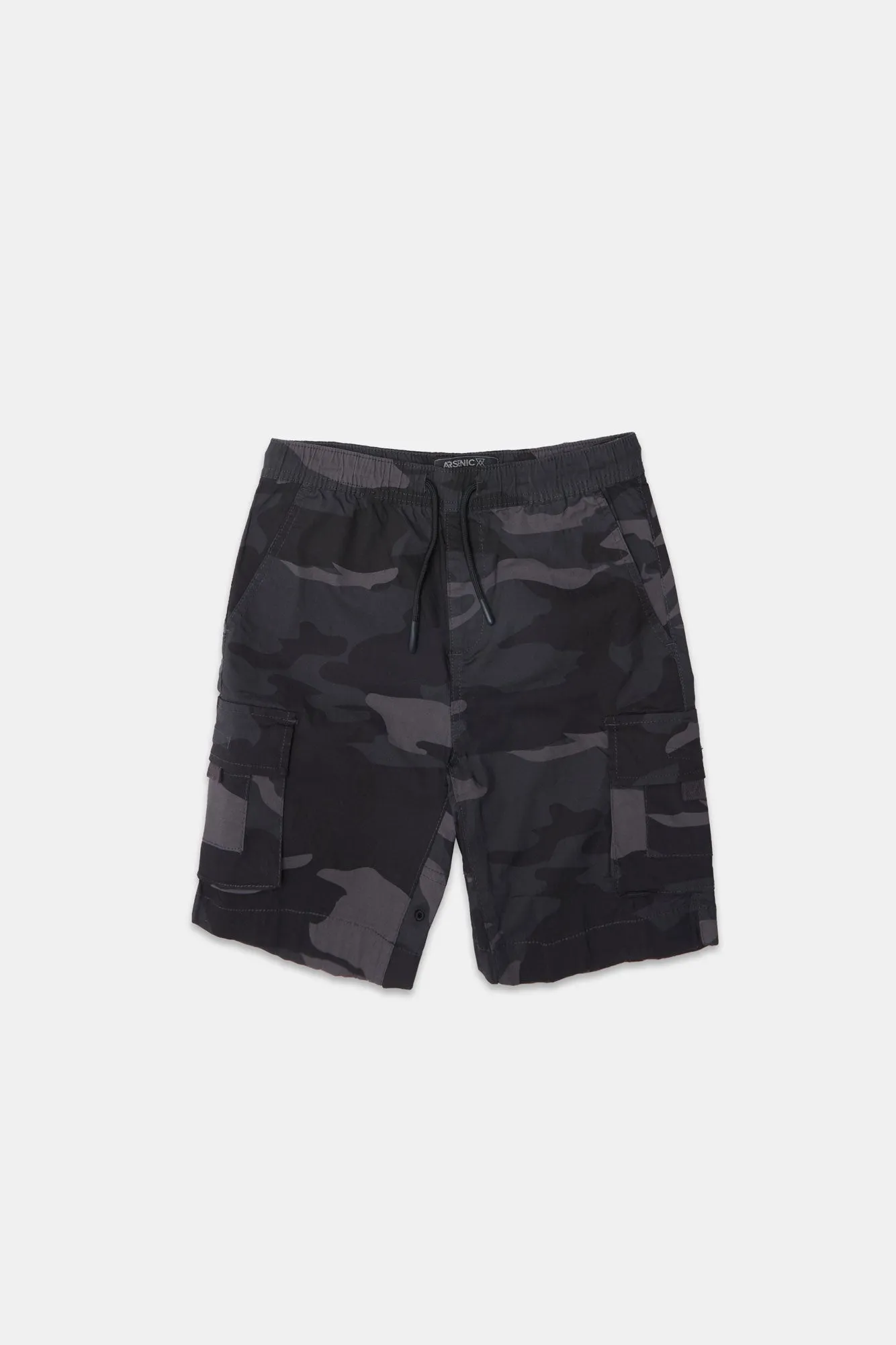 Short cargo en popeline 9" Arsenic junior