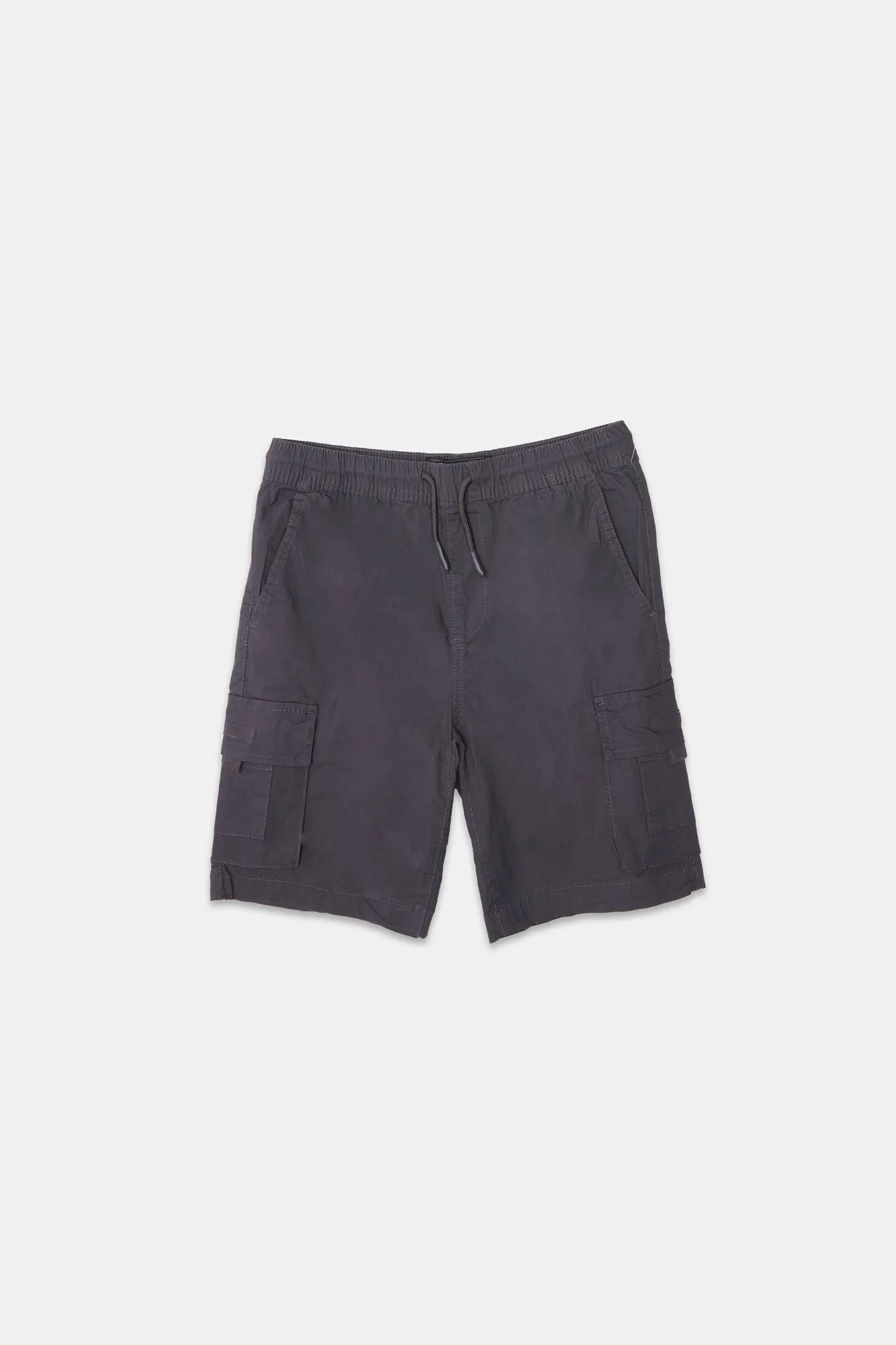Short cargo en popeline 9" Arsenic junior