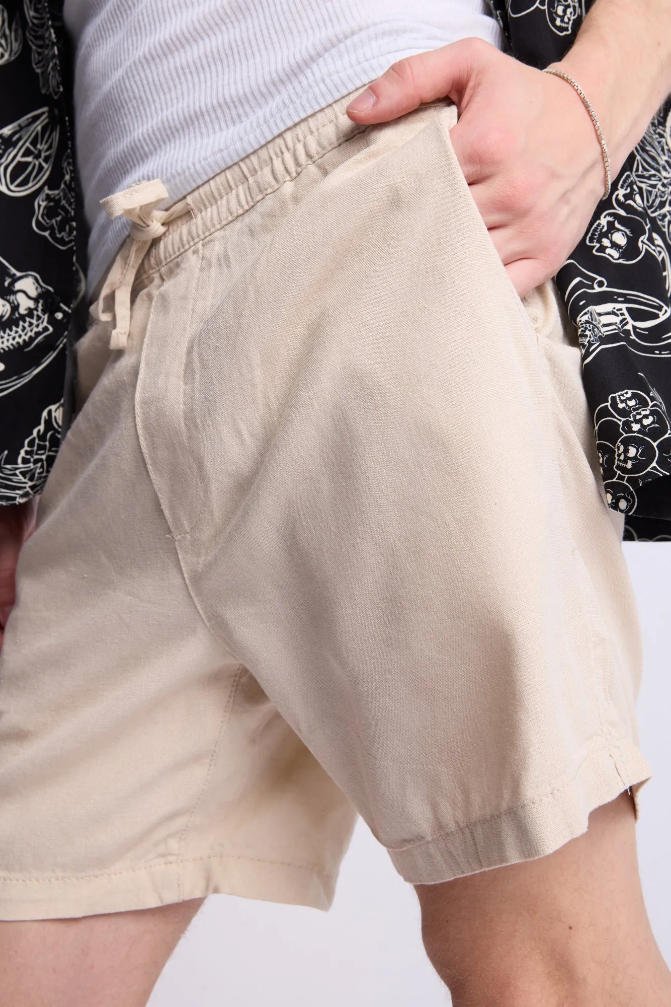 Short en lin mélangé Arsenic homme