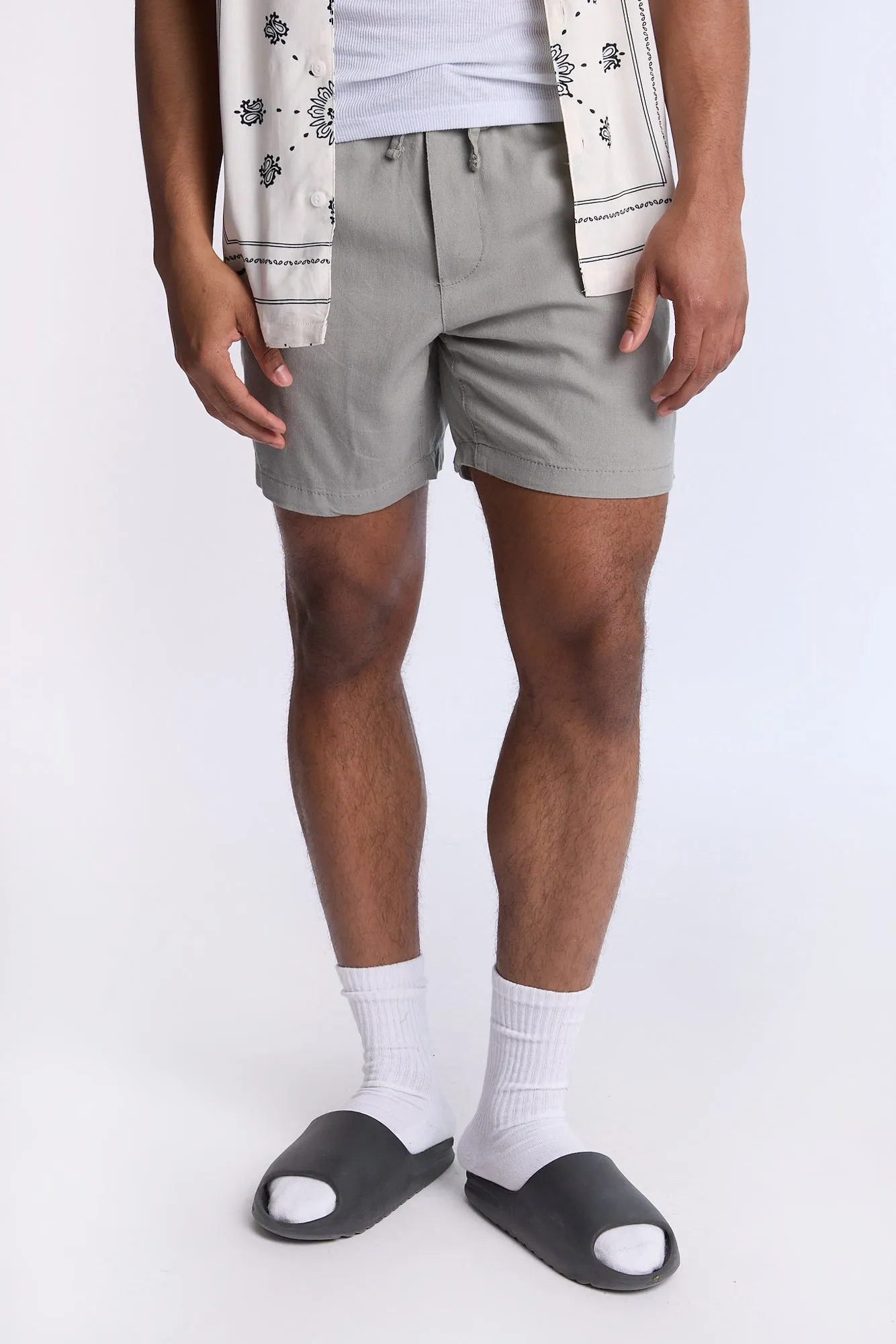 Short en lin mélangé Arsenic homme