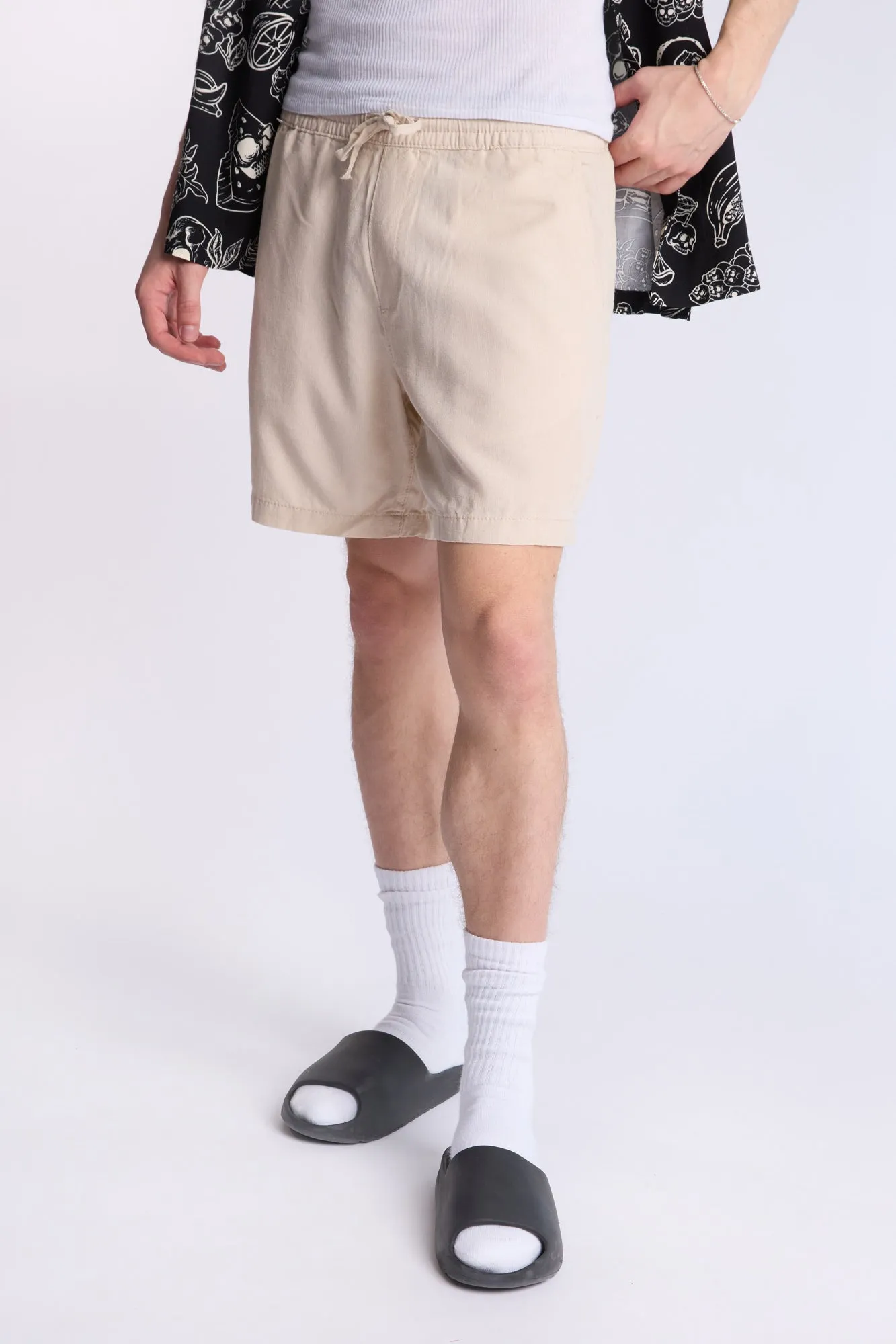 Short en lin mélangé Arsenic homme