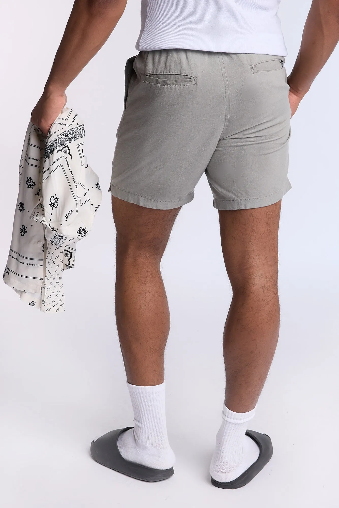 Short en lin mélangé Arsenic homme