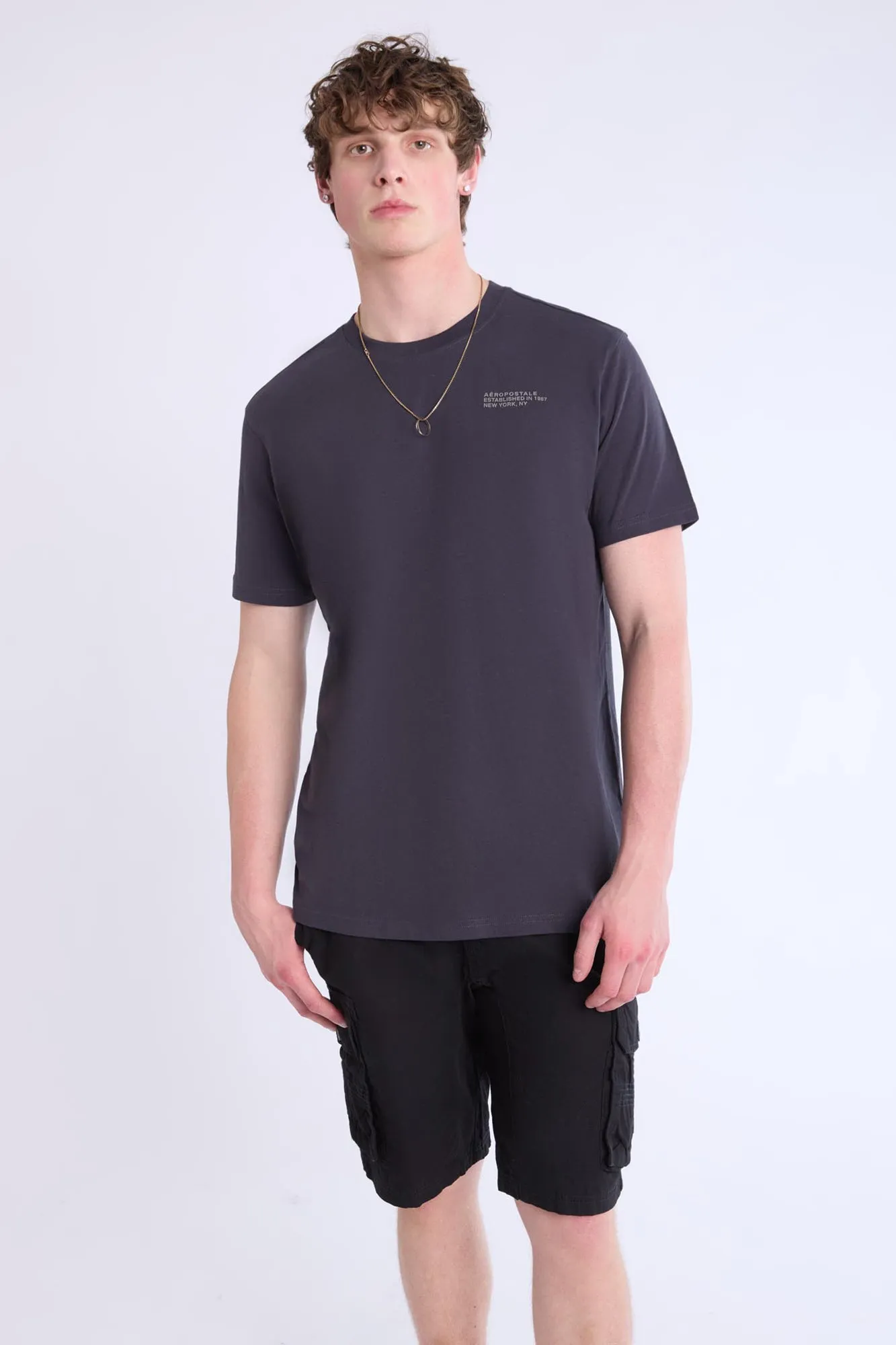 Short jogger cargo en sergé homme