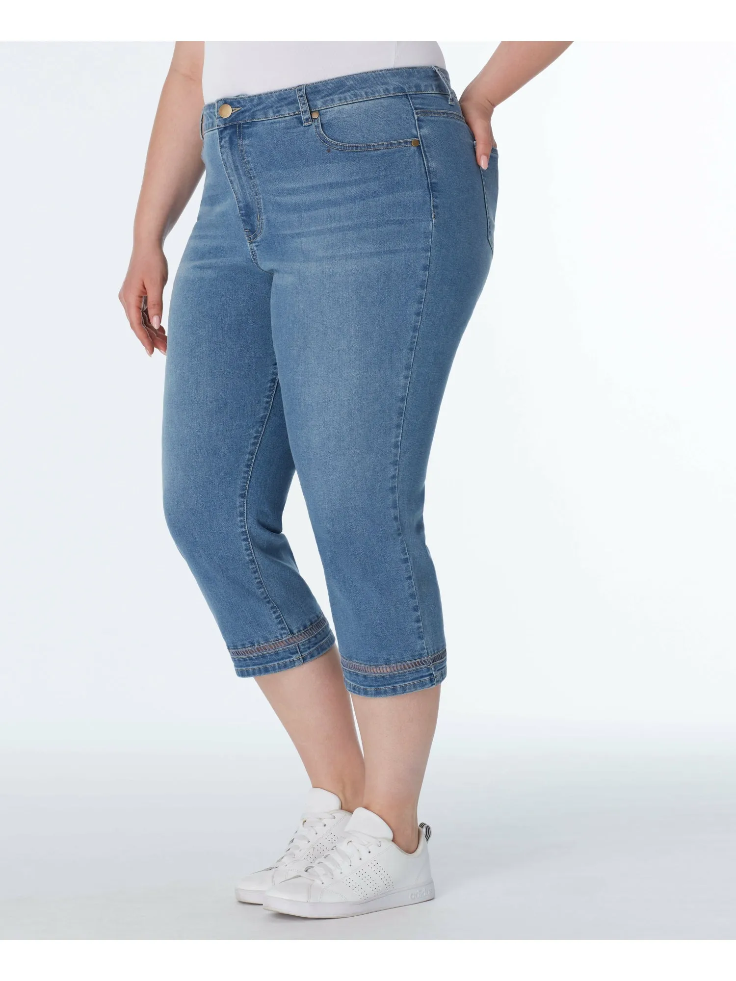 Signature Capri With Crochet Detail - Plus