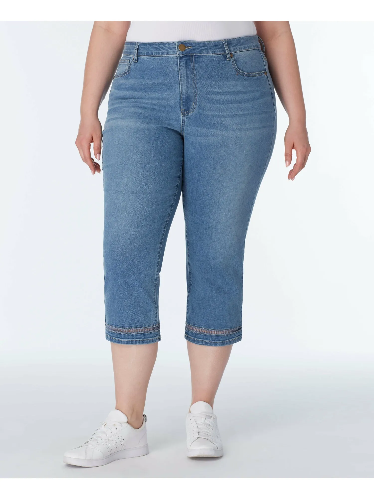 Signature Capri With Crochet Detail - Plus