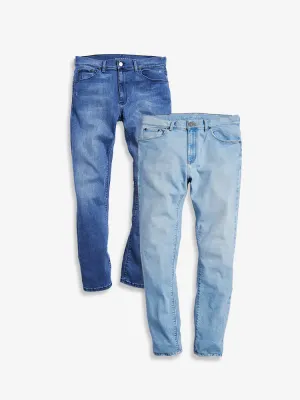 Slim Staple Medium Blue and Grand Light Blue 2-Pack Jeans