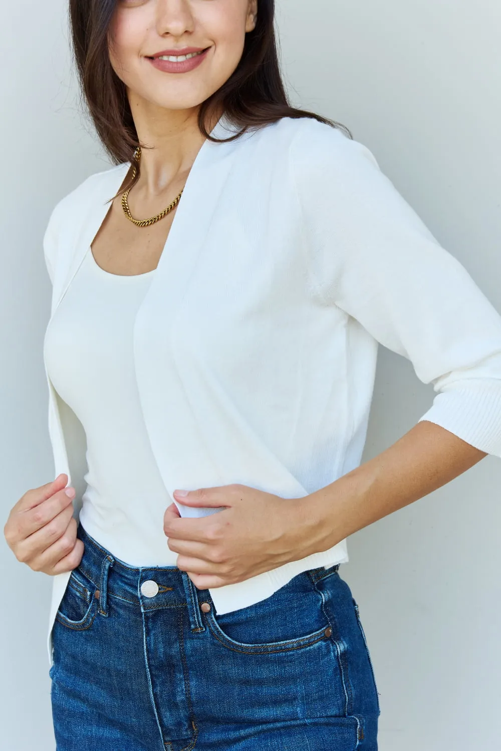 *STEAL* My Favorite Cropped Cardigan (Ivory)
