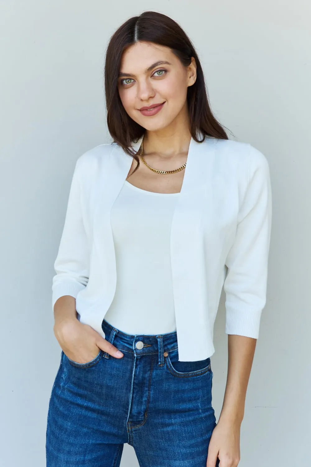 *STEAL* My Favorite Cropped Cardigan (Ivory)