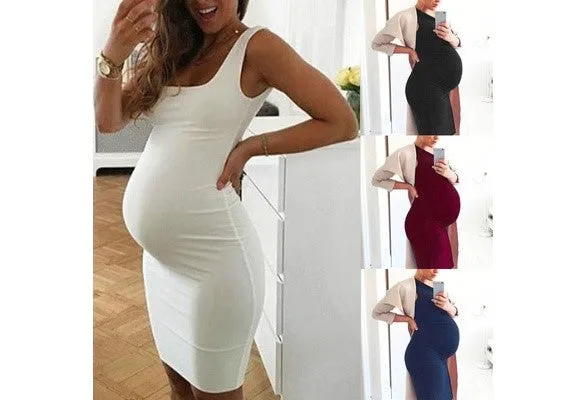 Stylish Fashion Womens Pregnants O-Neck Sleeveless Nursing Maternity