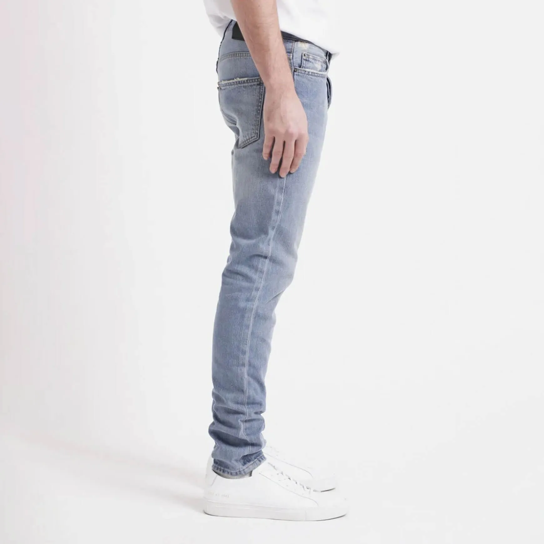 Tapered Selvedge Denim Light Blue