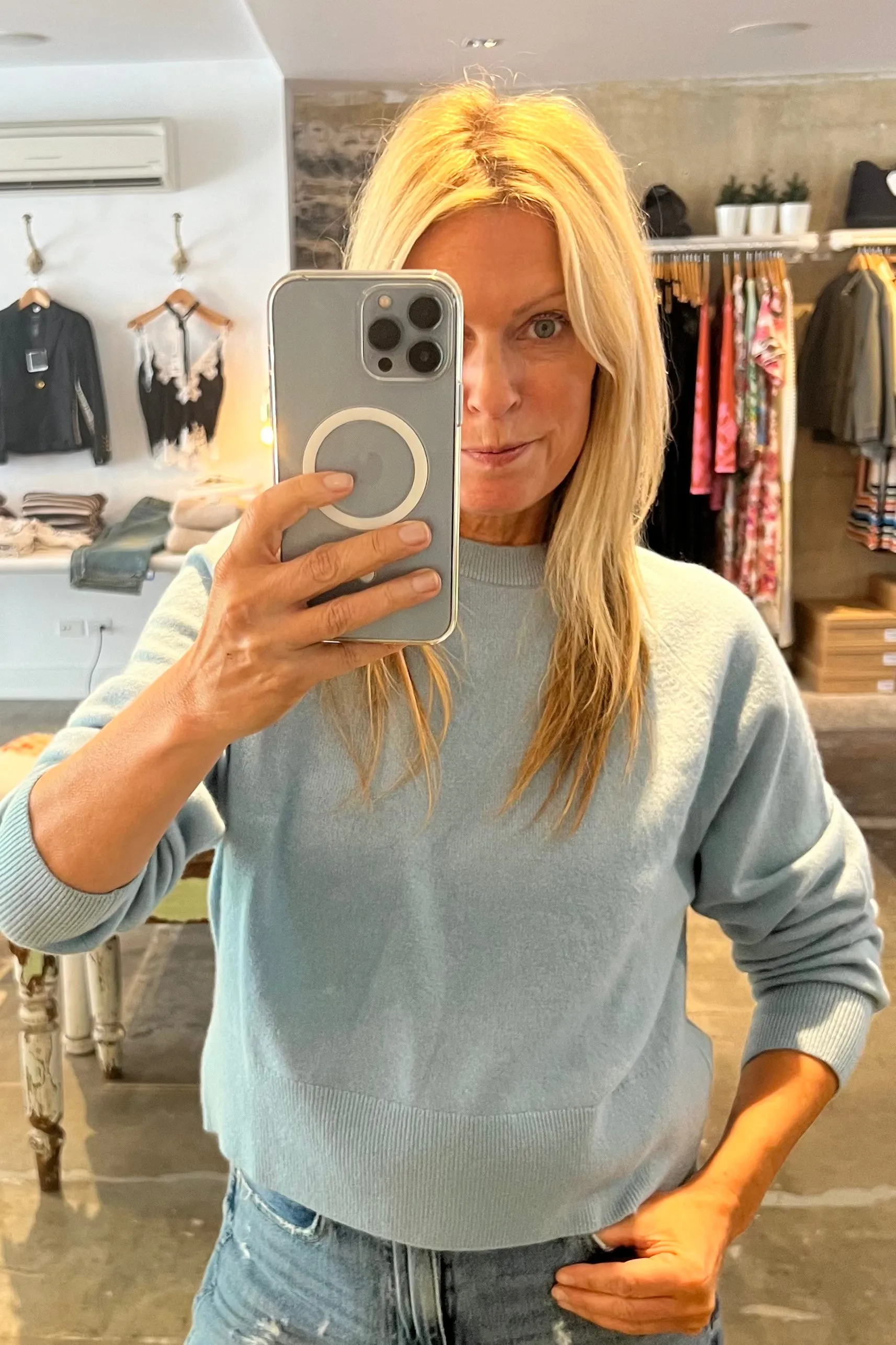White   Warren - Cashmere Easy Sweatshirt