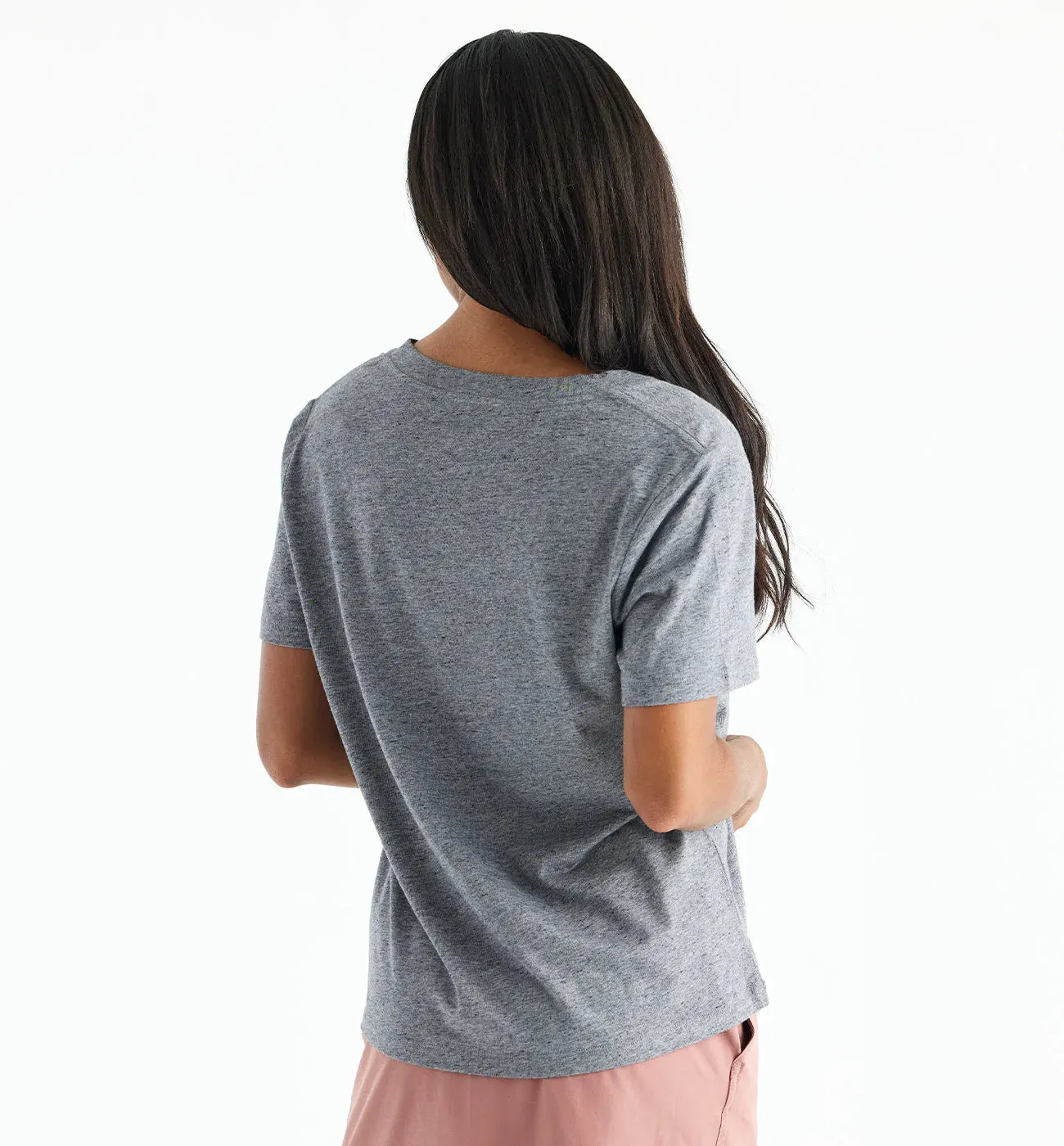 Women's Bamboo Heritage V Neck Tee