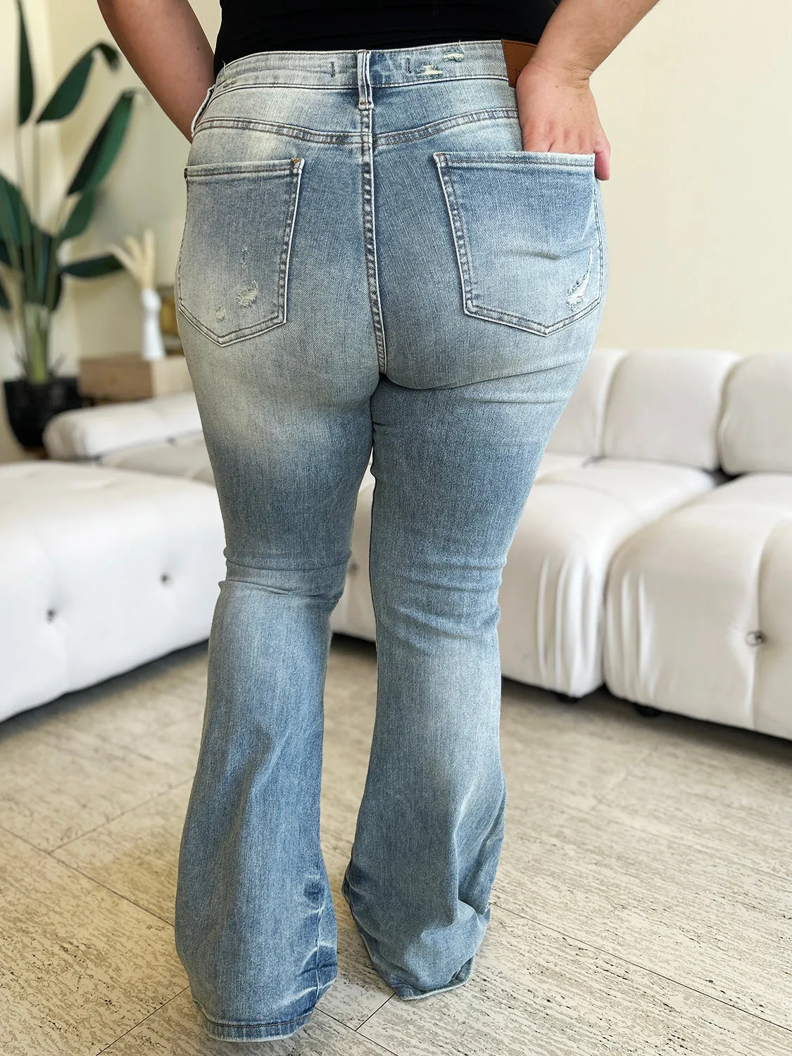 Women's Judy Blue Full Size High Waist Flare Jeans