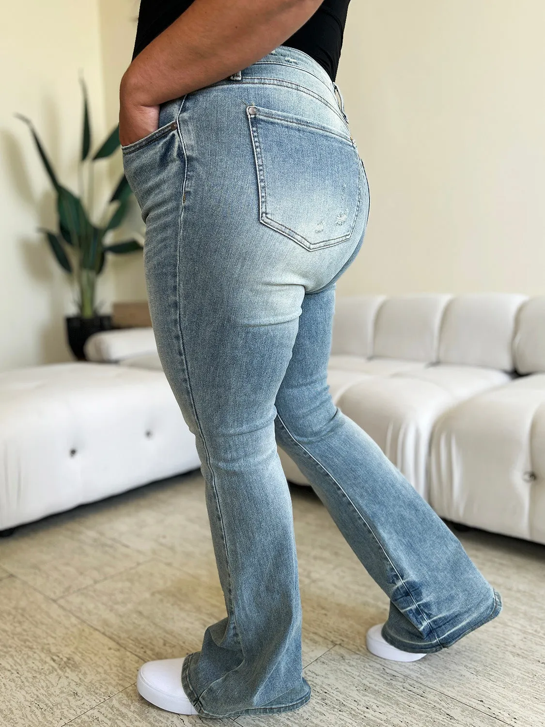 Women's Judy Blue Full Size High Waist Flare Jeans